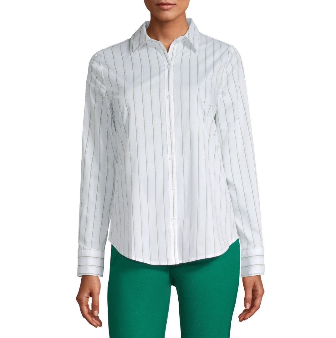 Worthington Long Sleeve Modern Fit Button-Down Shirt XS, S, M, L, XL, XXL