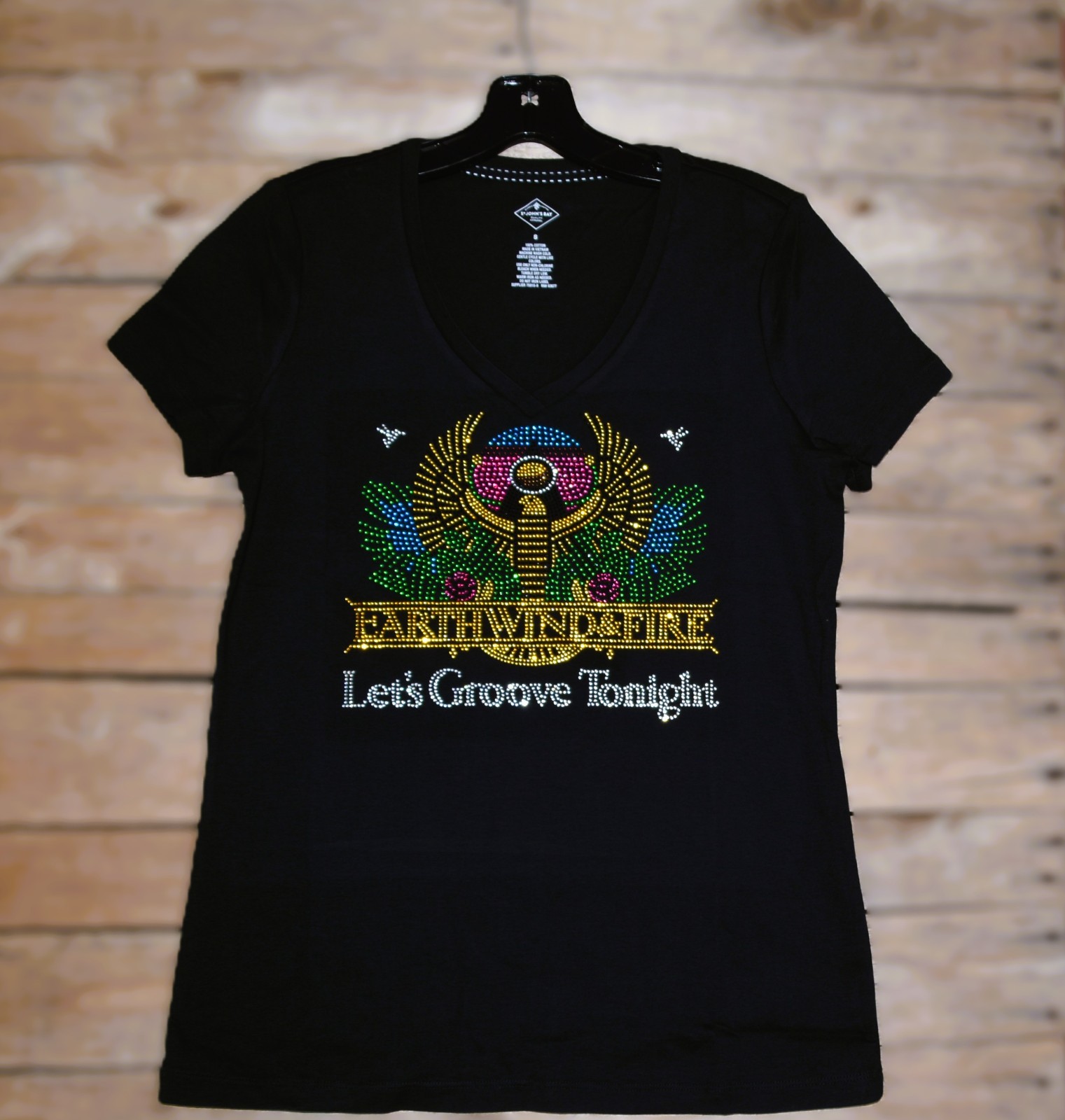 Earth Wind & Fire rhinestone bling shirt or tank XS S M L XL XXL 1X 2X 3X 4X 5X
