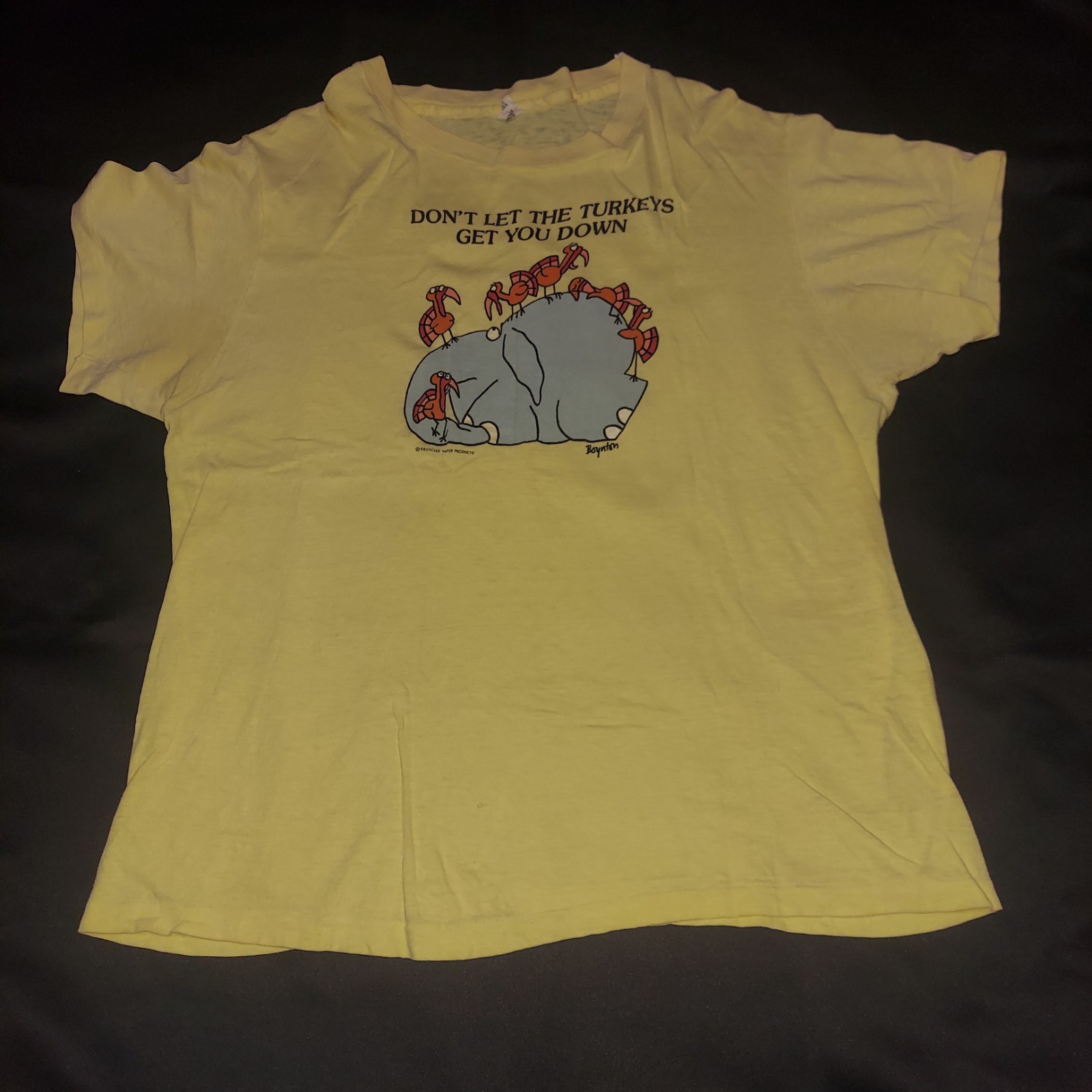 Vintage 70s single stitch Sandra Boynton humor T-shirt Large