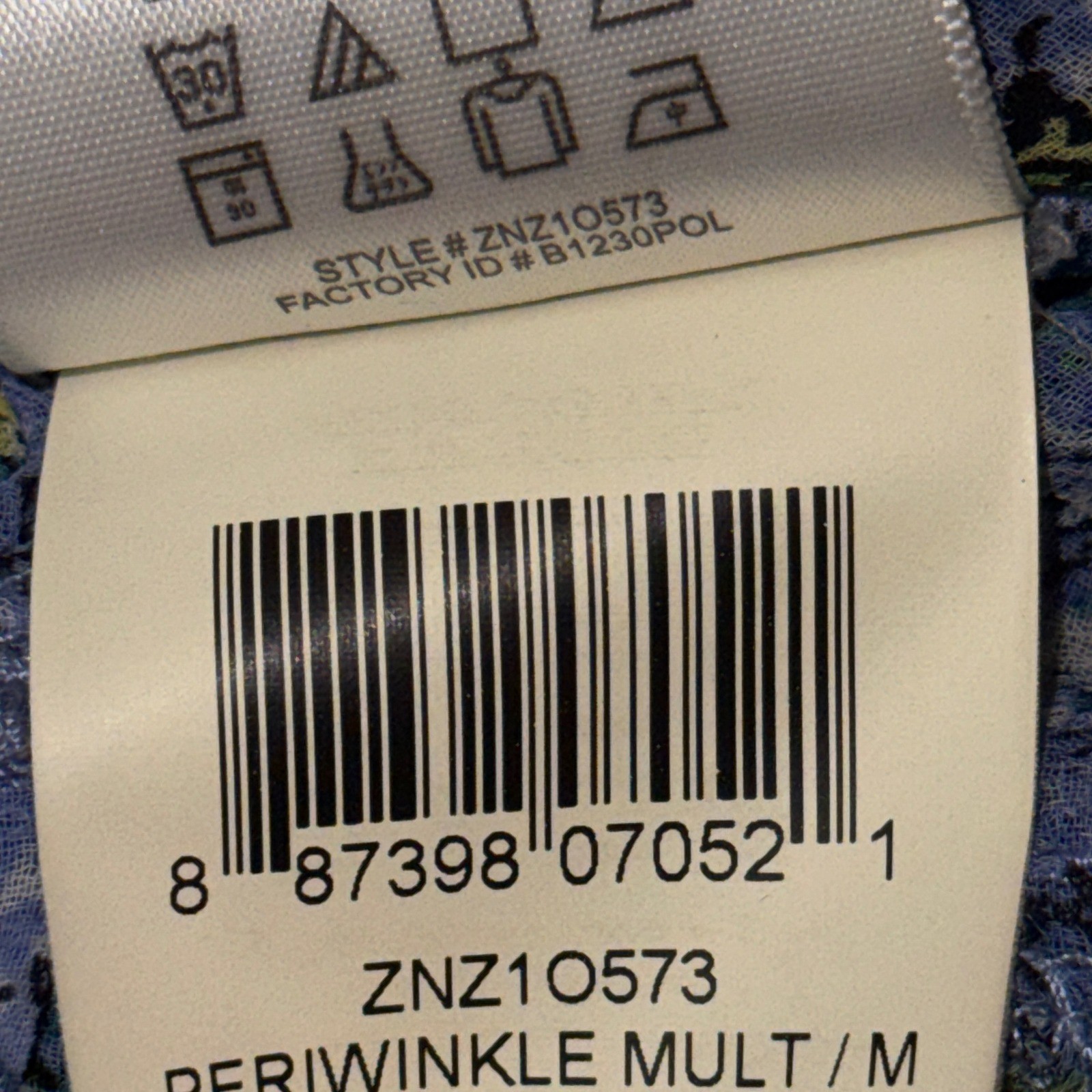 BCBG Periwinkle Blue Ruffle Tank Top Floral Print Summer Feminine Preppy Chic M