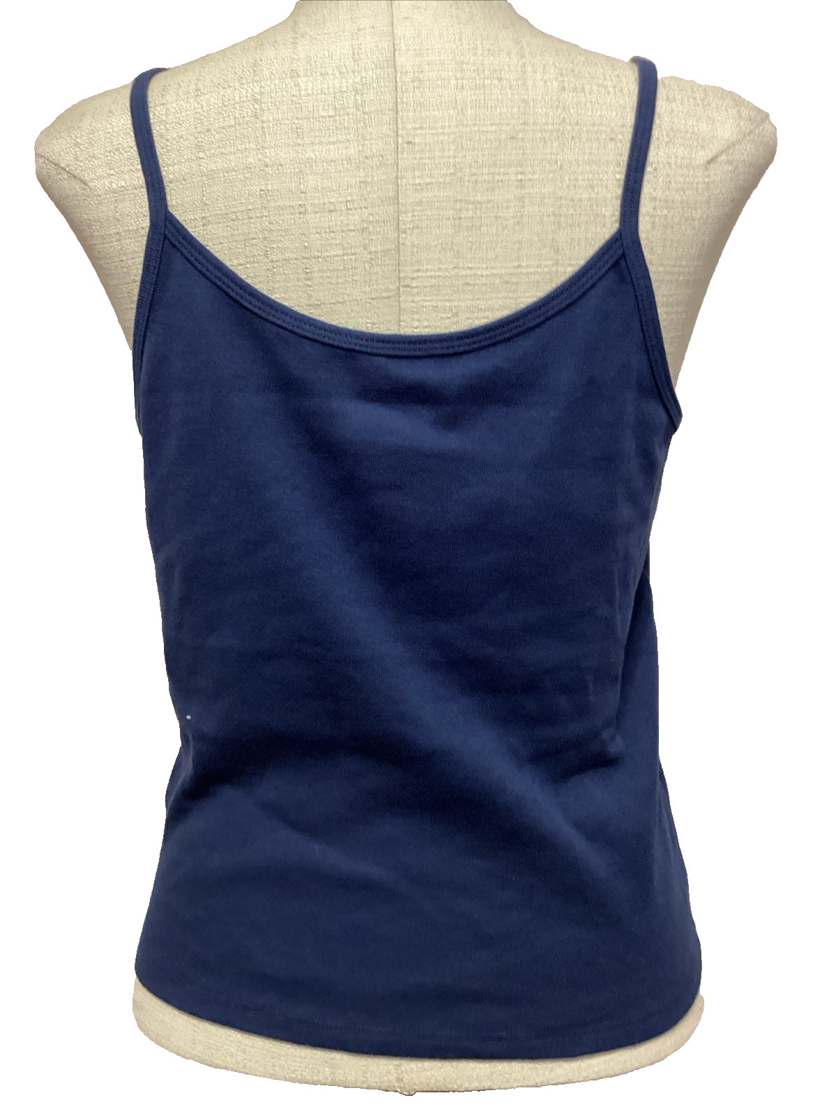 NOBO NO BOUNDARIES NAVY BLUE STRETCH KNIT SCOOP CAMI Sz. Jr. XL*