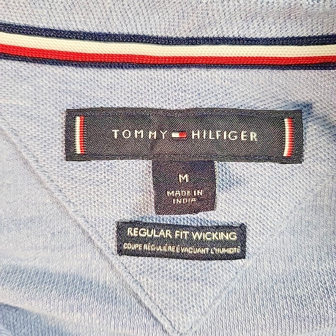 Tommy Hilfiger Polo Shirt Women’s Size Medium Wicking Light Blue Top Daily Dress
