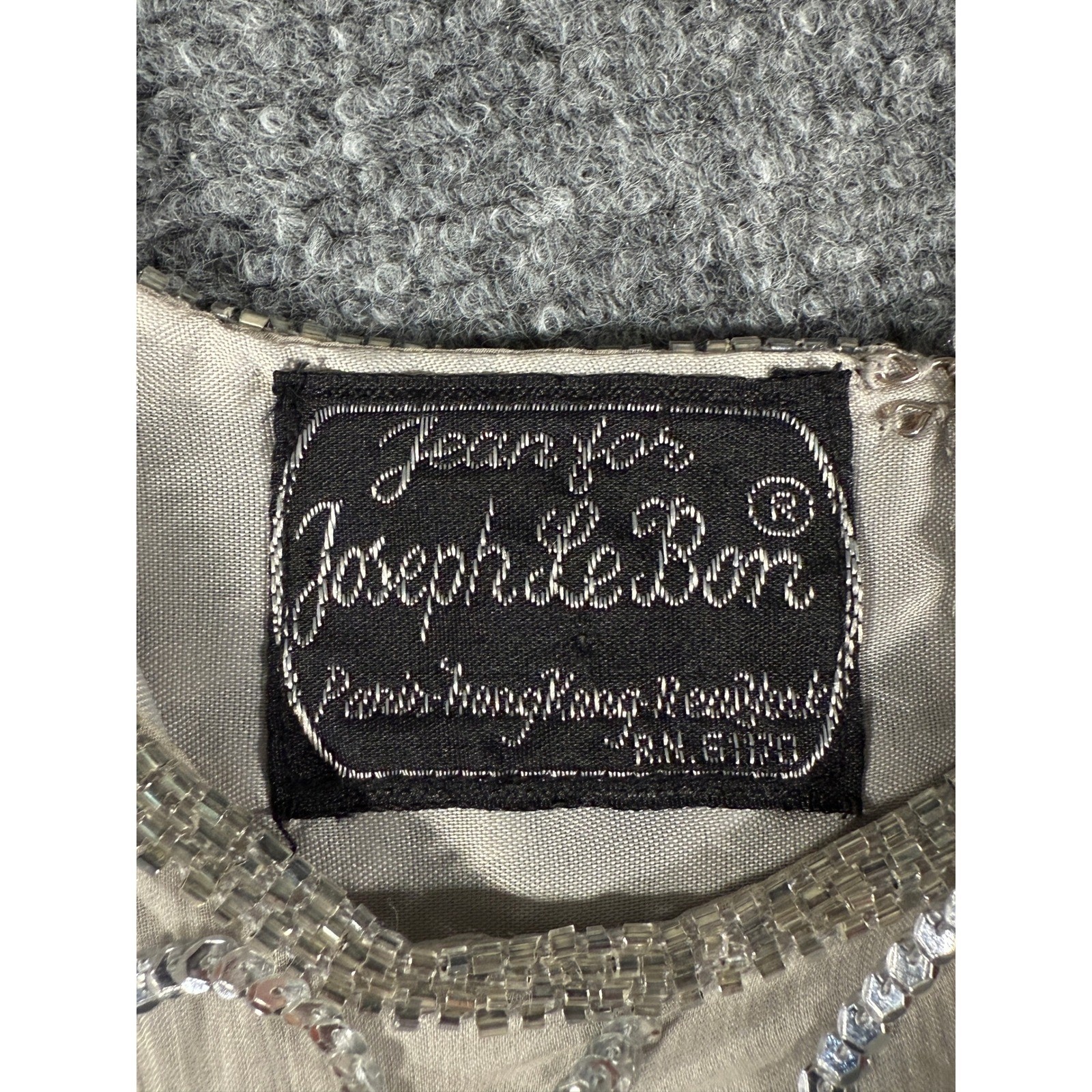 Jean Jos Joseph Le Bon Paris Silk Beaded Sequin Top Party Cocktail