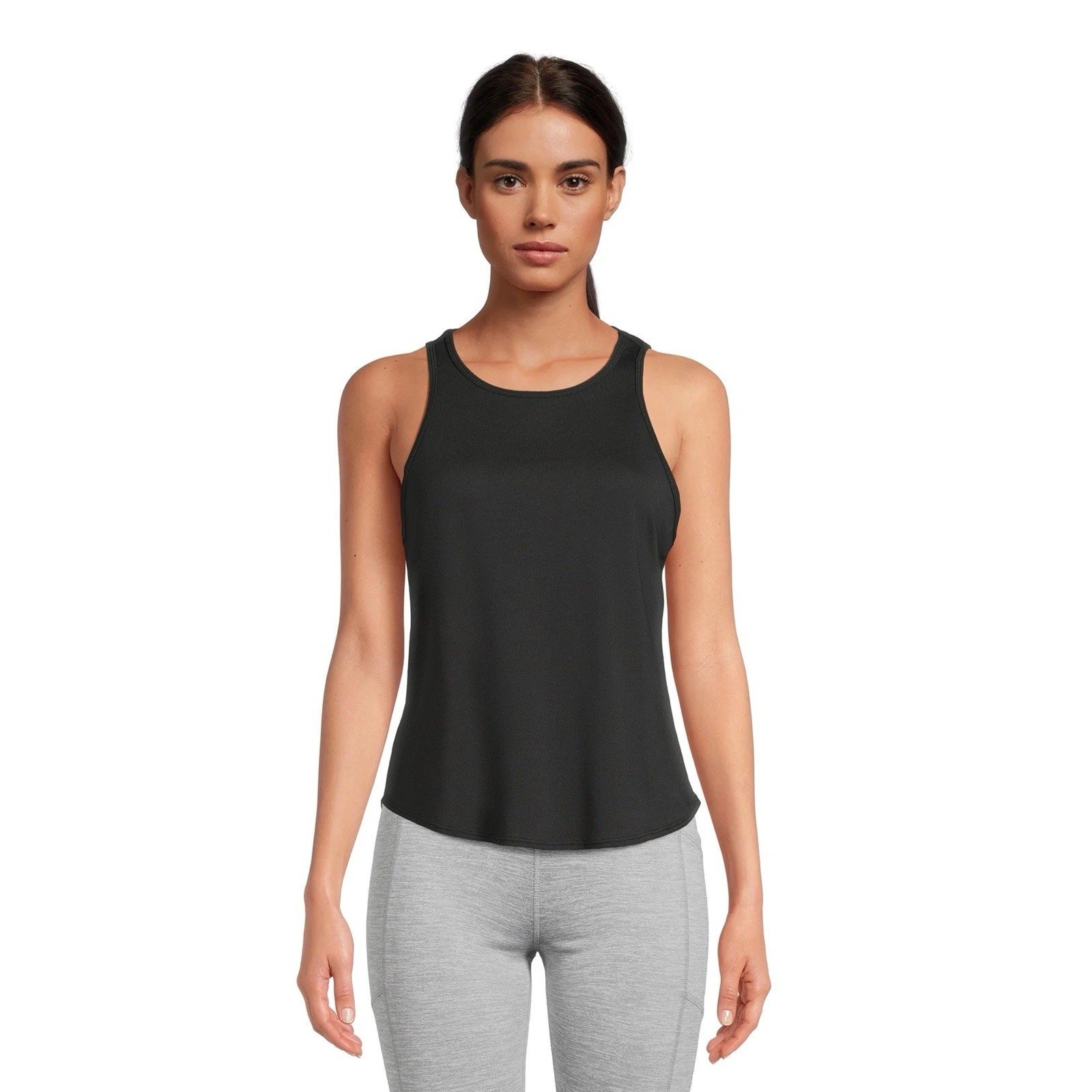 3XL (22) Size Avia Womens Black Rib Twist Tank #4679