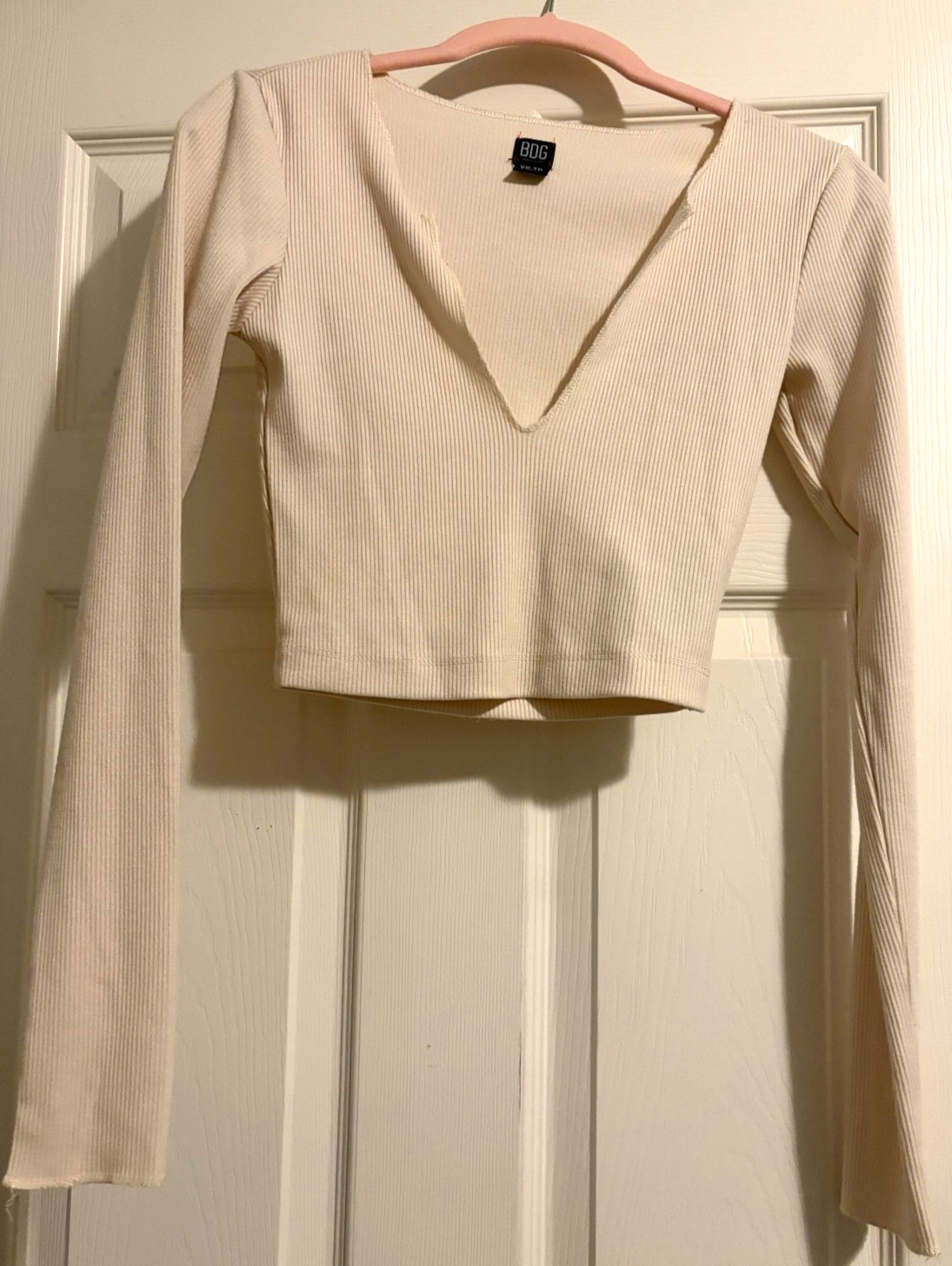 BDG Urban Outfitters Women’s V-Neck Long Sleeve Crop Top XS