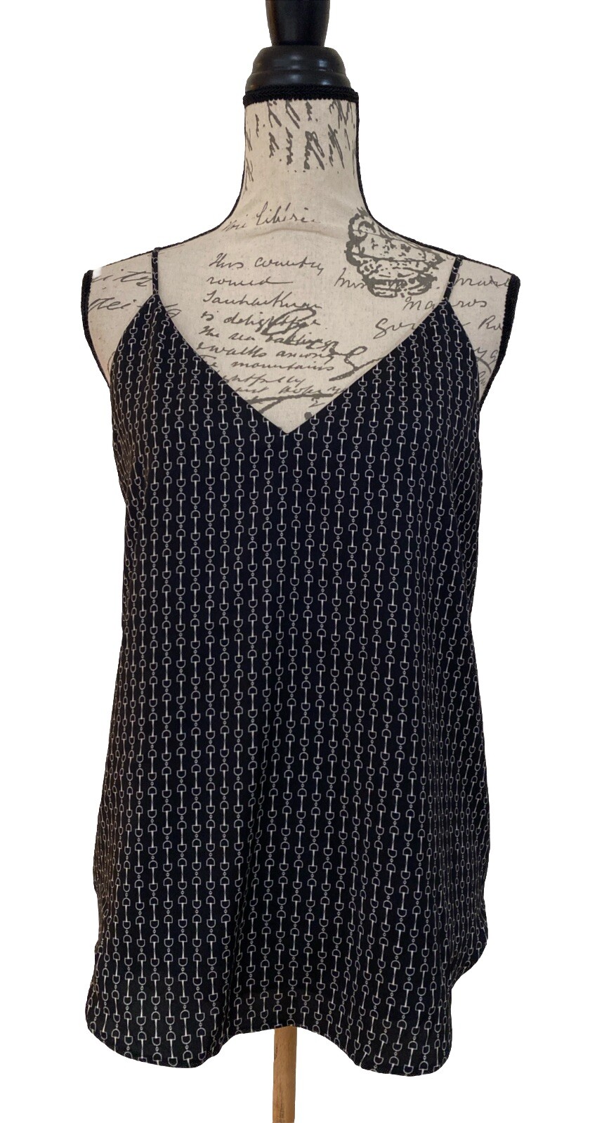 Express Tank Top Cami Black Lined Flowy Size Med