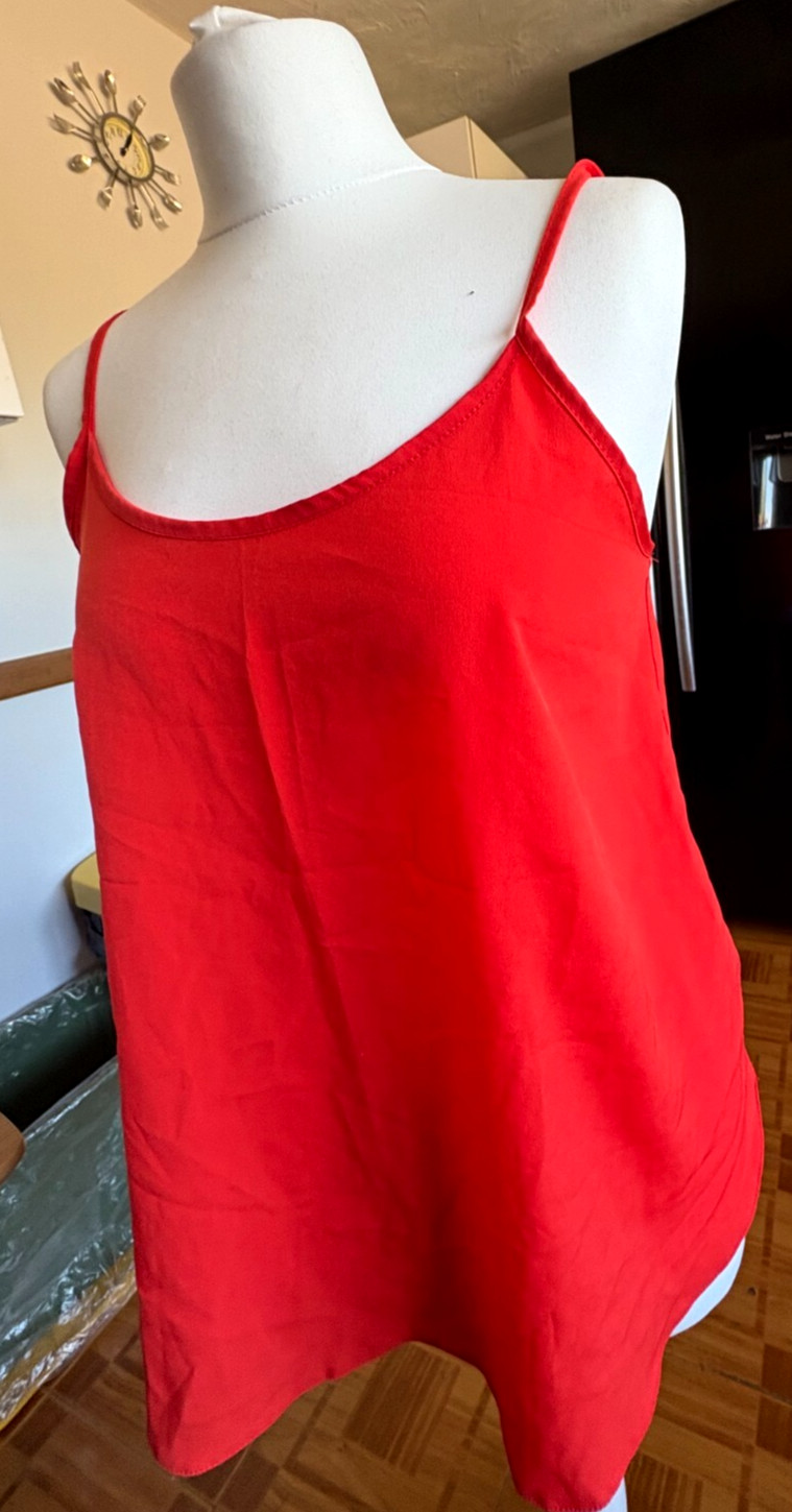 BNWOT Ladies SELECT Chilli Pepper VOLCANIC SALSA RED Strappy CAMI Blouse 12 £1