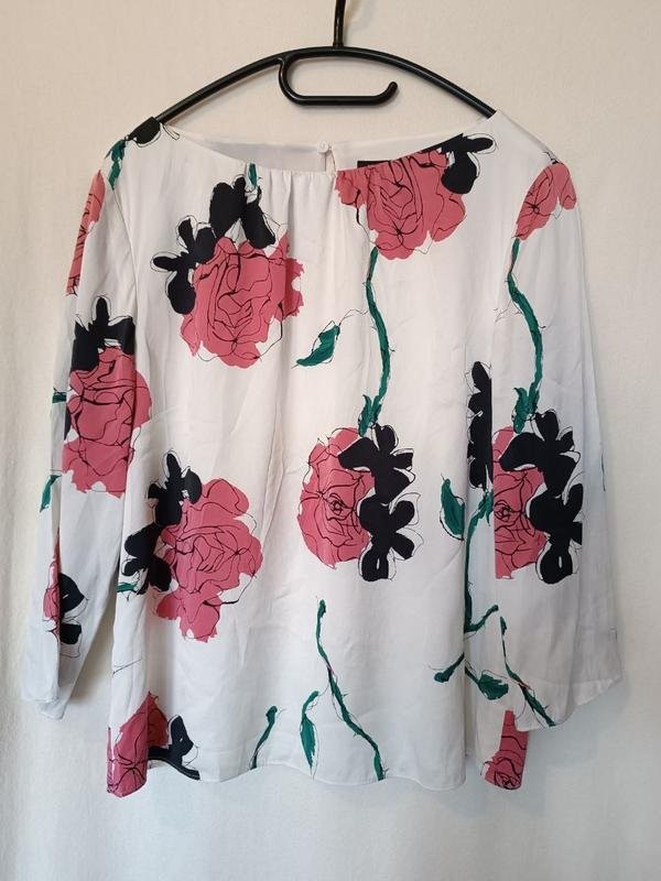 Women Jaeger shirt white silk 40/L