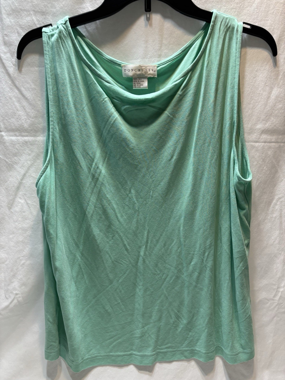 Doncaster 100% Silk Women’s Size 18 Sleeveless Top Mint Green