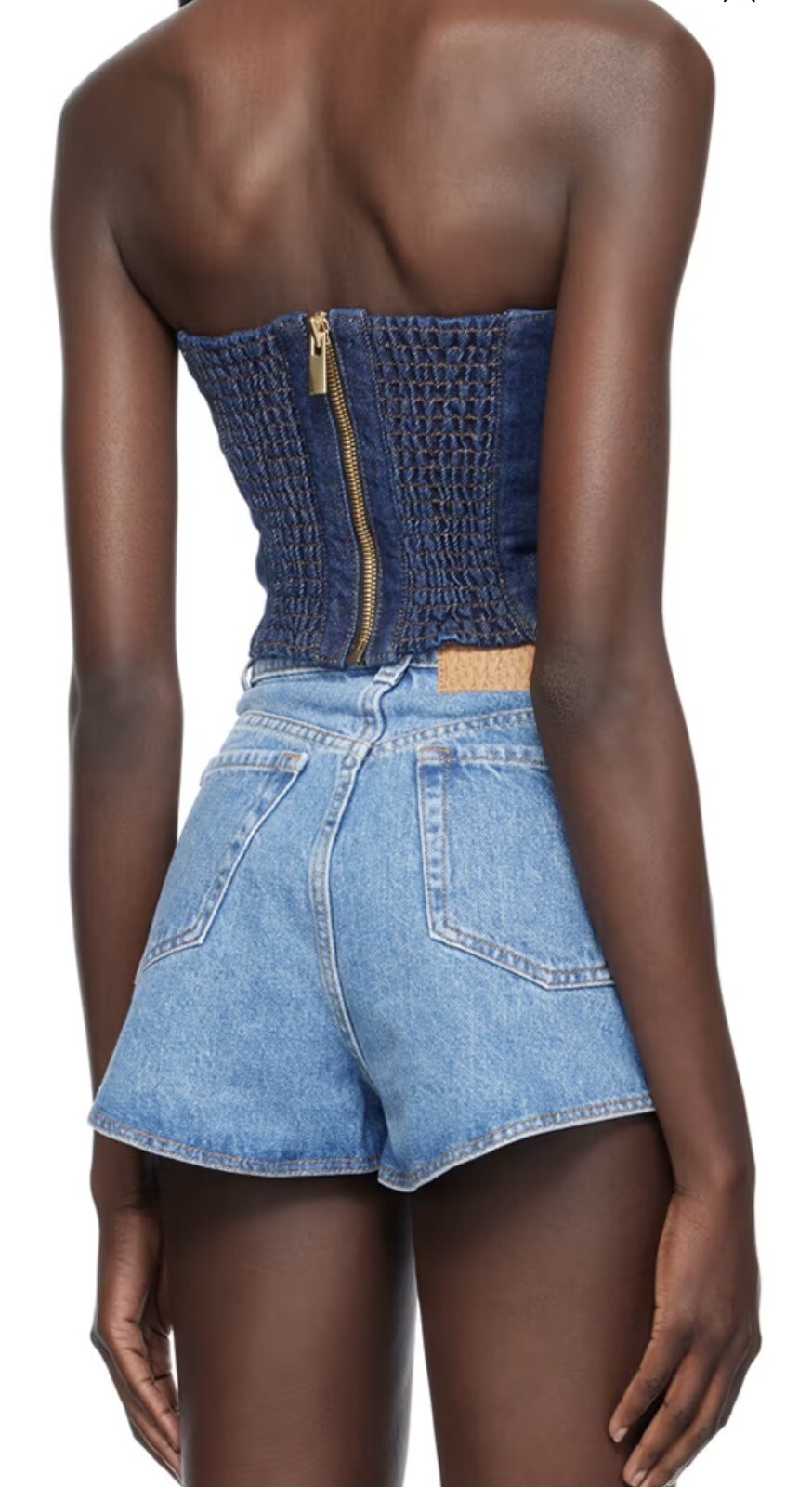 Magda Butrym Denim Corset Top FR42