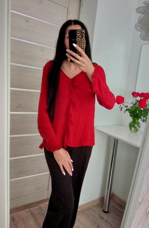 Women Massimo Dutti Shirt Burgundy 36 / S / 44 #MXIT