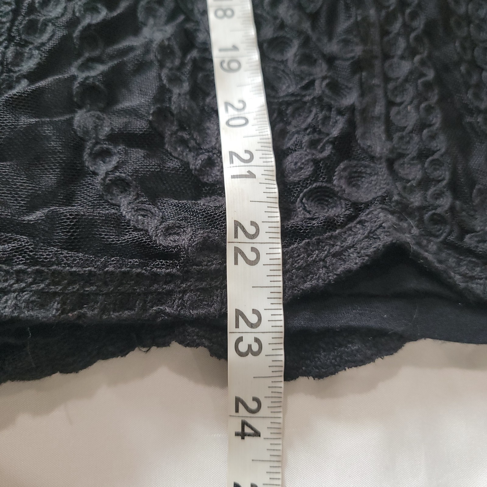 Tribal Jeans Womens Top Size Large Lace Floral Black Whimsigoth Dark Romance