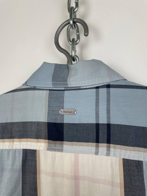 Women Barbour Shirt Blue Cotton 36 / S / 44