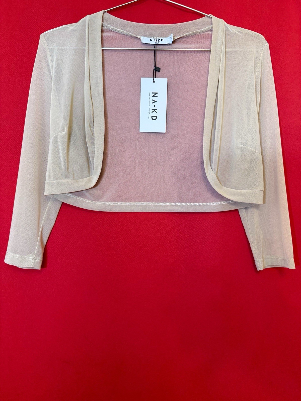 Small with Tag ❤️NA KD Tan Beige Women’s Shrug Cardigan Bolero