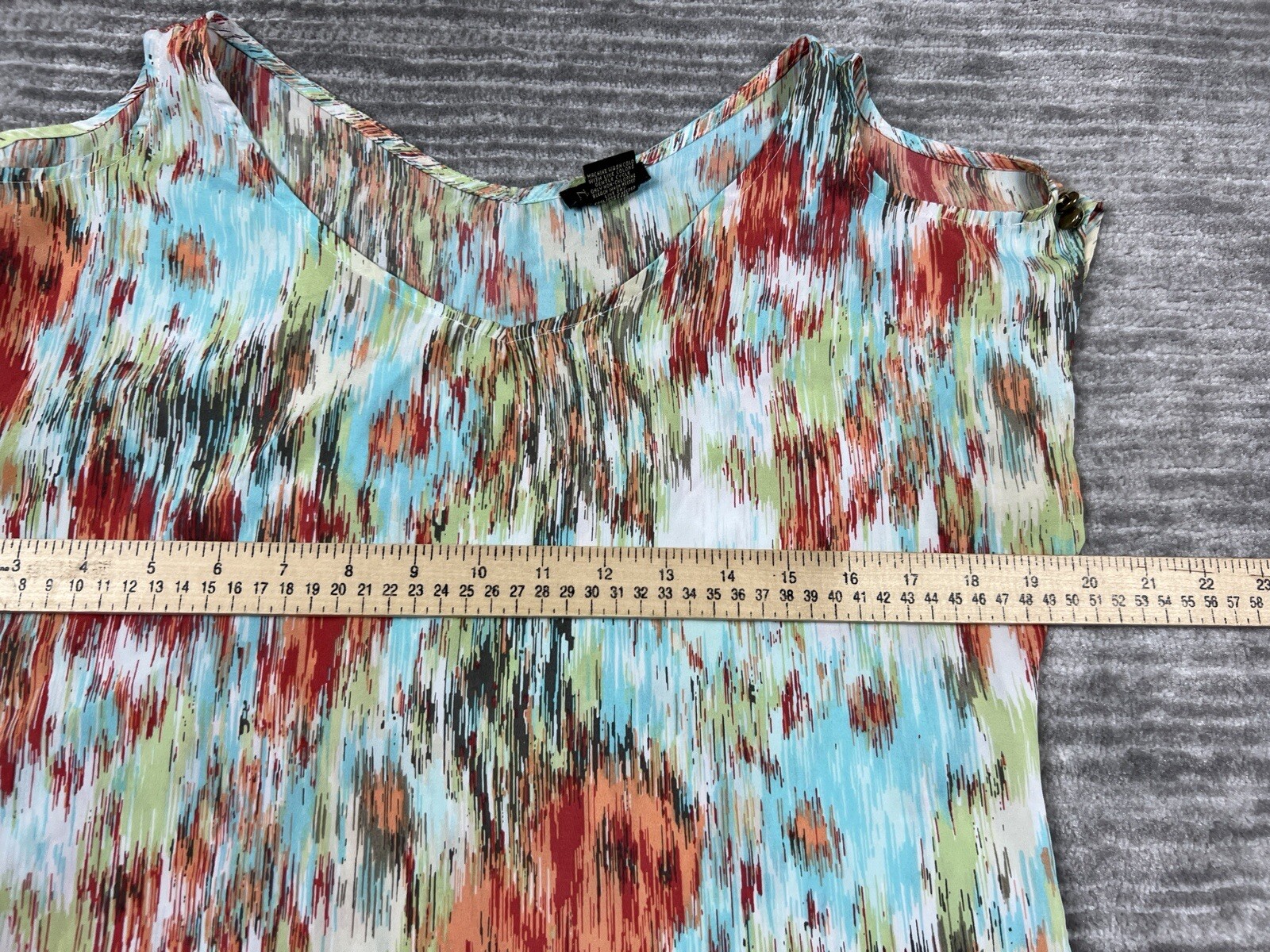 Nue Options Top Womens Extra Small Multicolor Sleeveless Polyester
