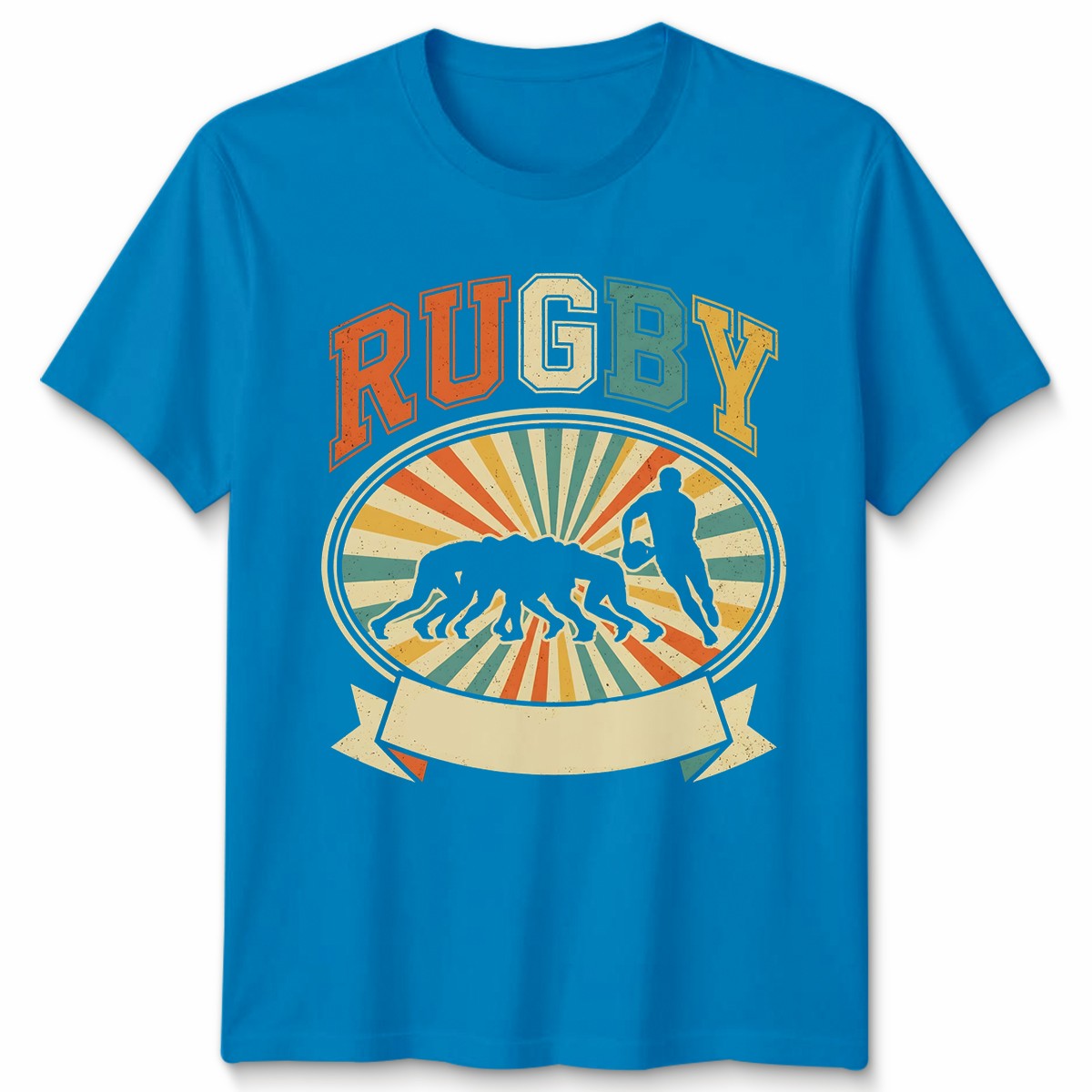 Rugby Sports Retro Design Graphic Tee Mens Womens Unisex T-Shirt Vintage Player