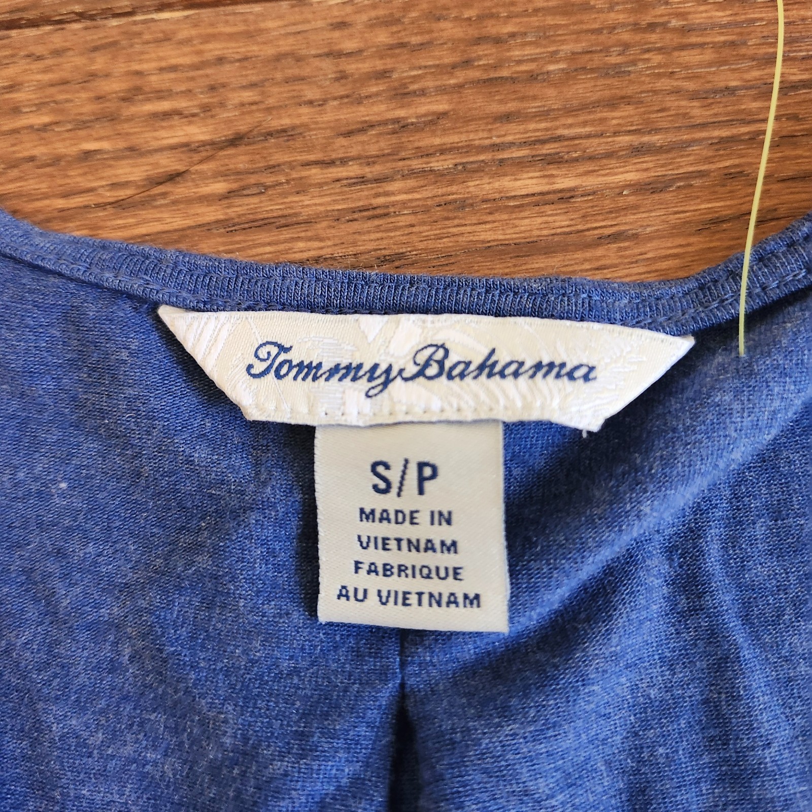 TOMMY BAHAMA Kauai Box Pleat Tank Top Navy Size s/p