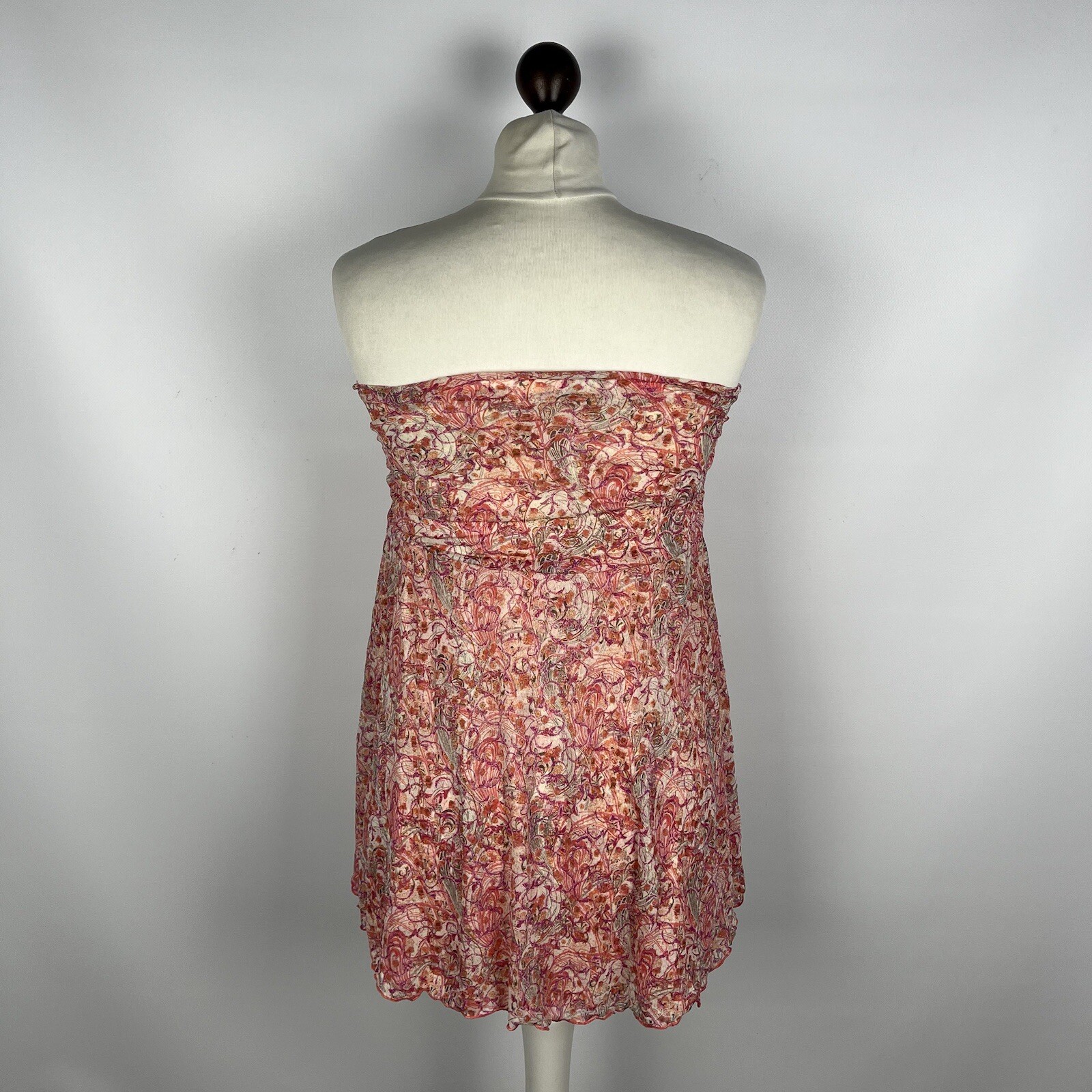Designer Diane Von Fustenberg Ladies 100% Silk Sleeveless Blouse Top Size 8 Pink