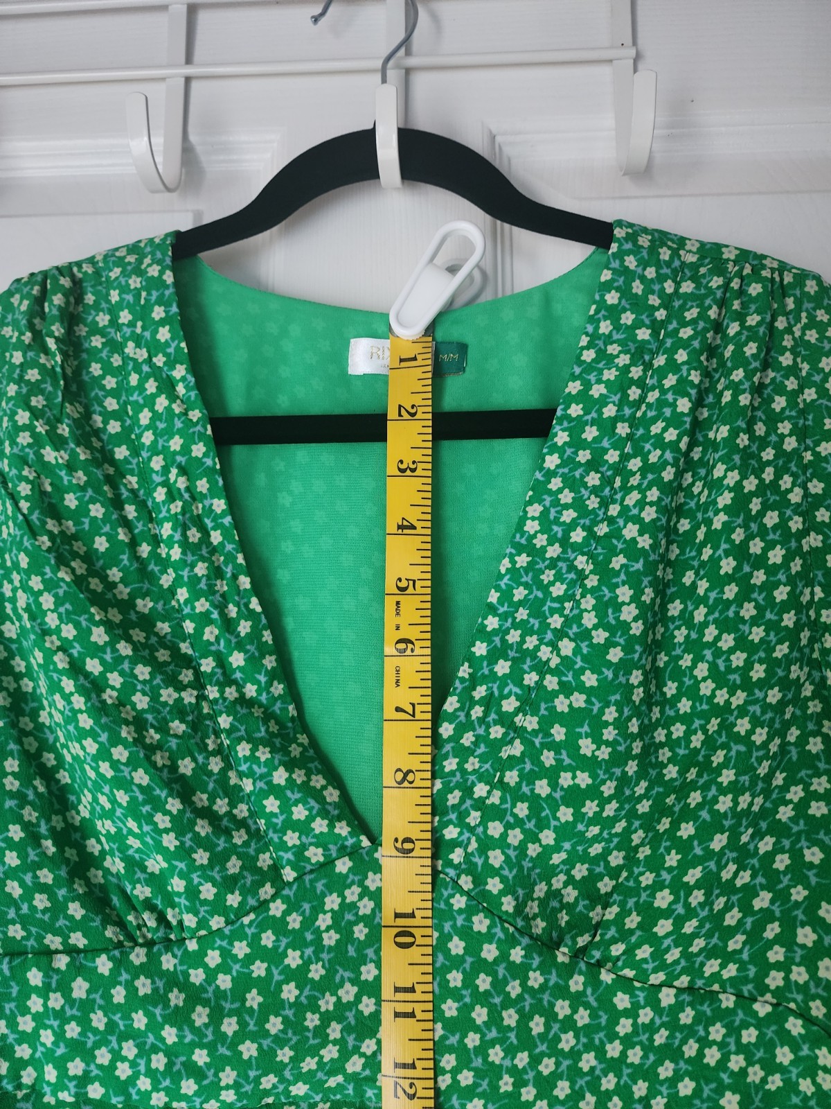 Rixo London Blouse-Boho Green Floral Print Shirt – Quality Fitted Side Zip Shirt