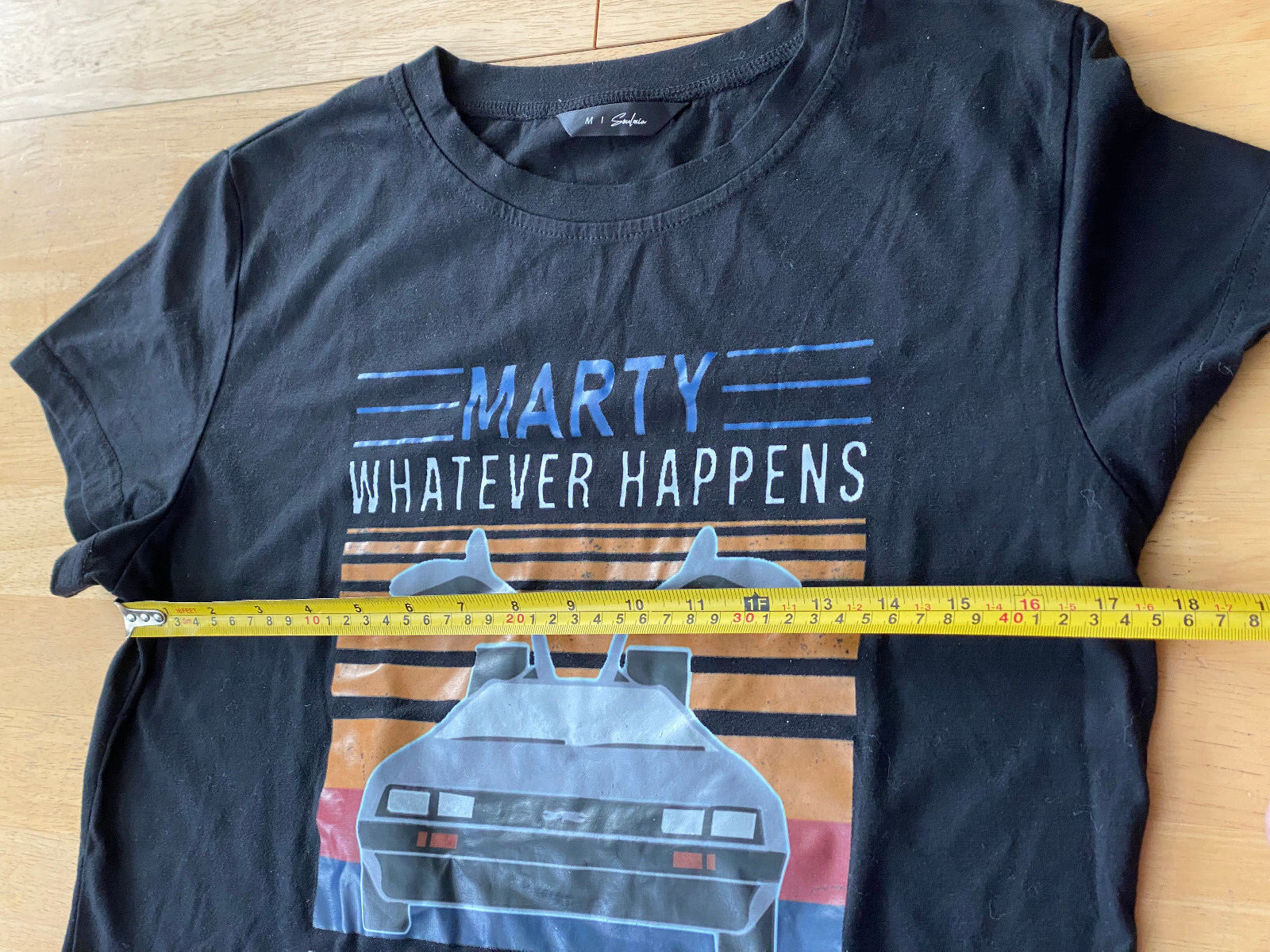 Marty Whatever Happens Don’t Ever Go To 2020 Graphics Black T Shirt Women’s M