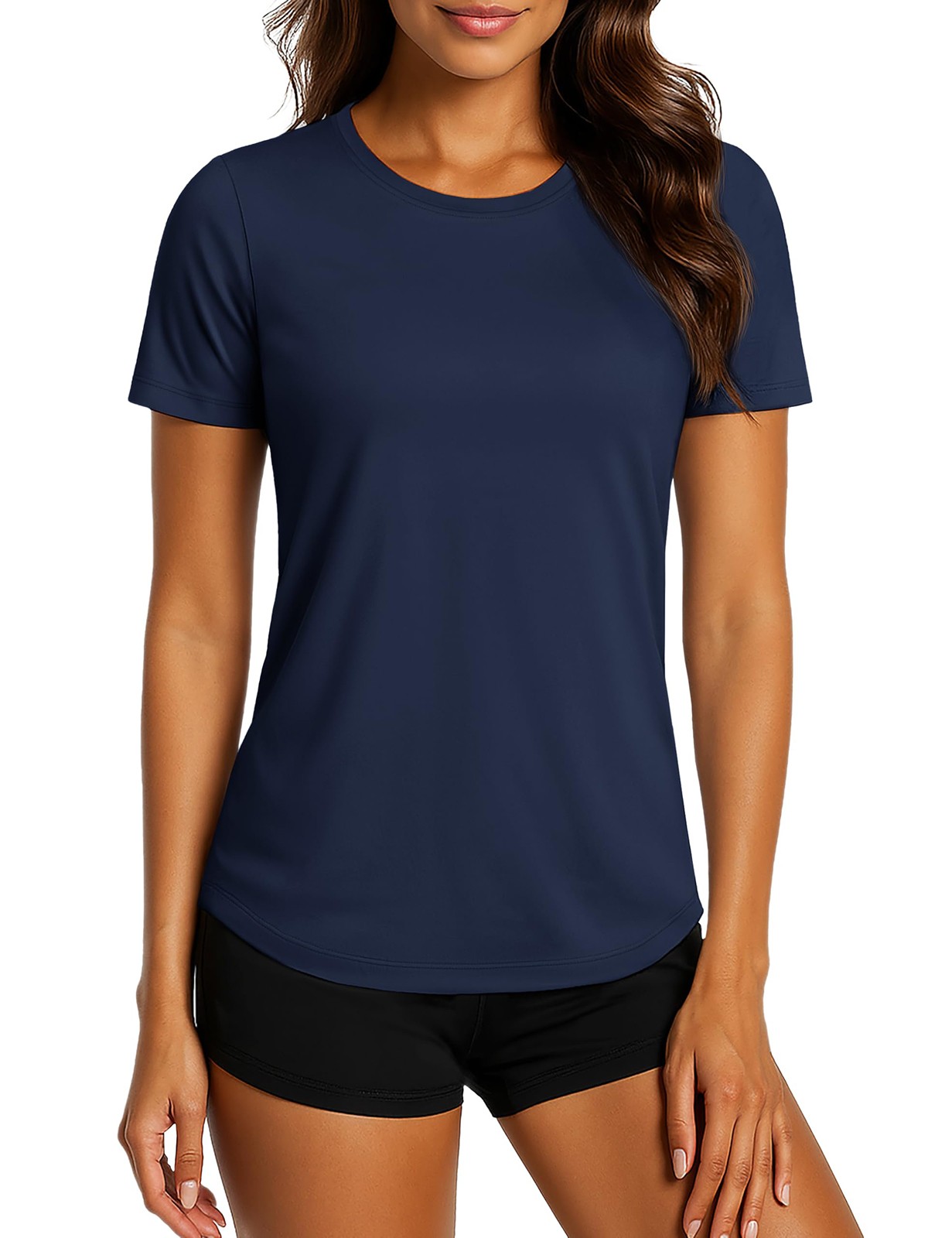 Women’s UPF 80+ Sun Protection Shirts Short Sleeve Workout T-Shirts Summer Tops