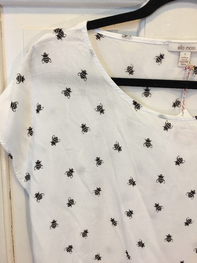 47. NWT Anthropologie Ella Moss Bumble Bee Top Small