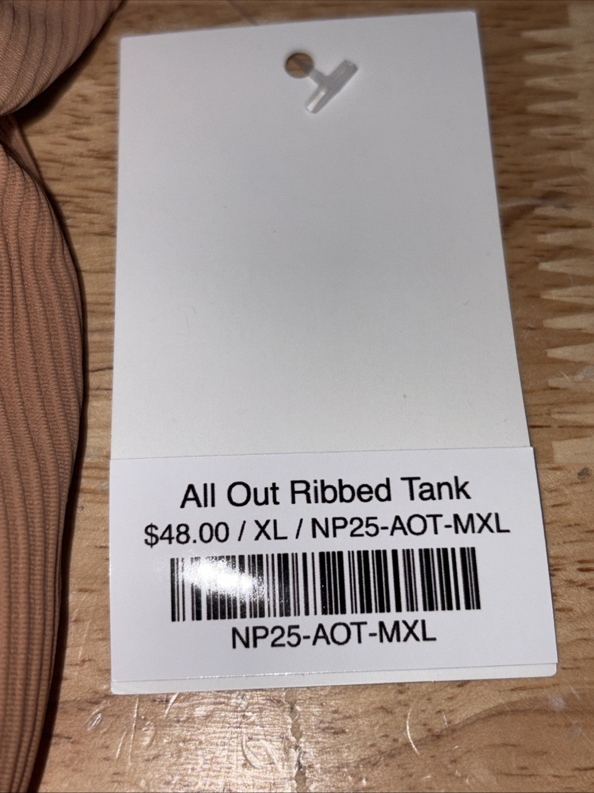 Burn Boot Camp Women’s All Out Ribbed Tank Size: XL NEW