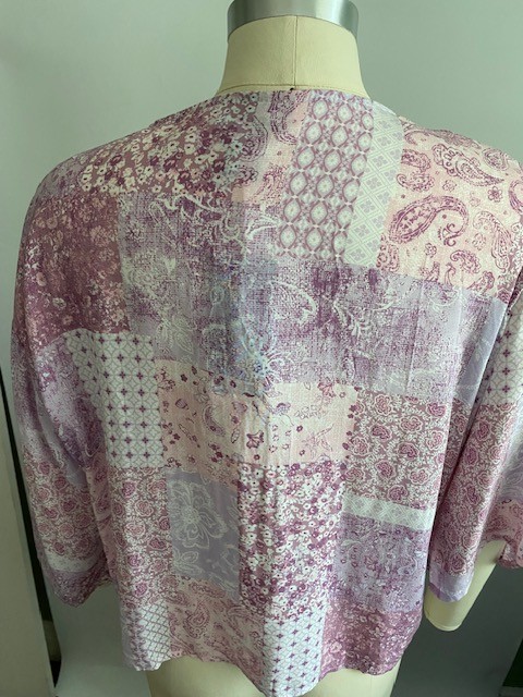 Just Polly tie-front kimono/blouse (Size Small)