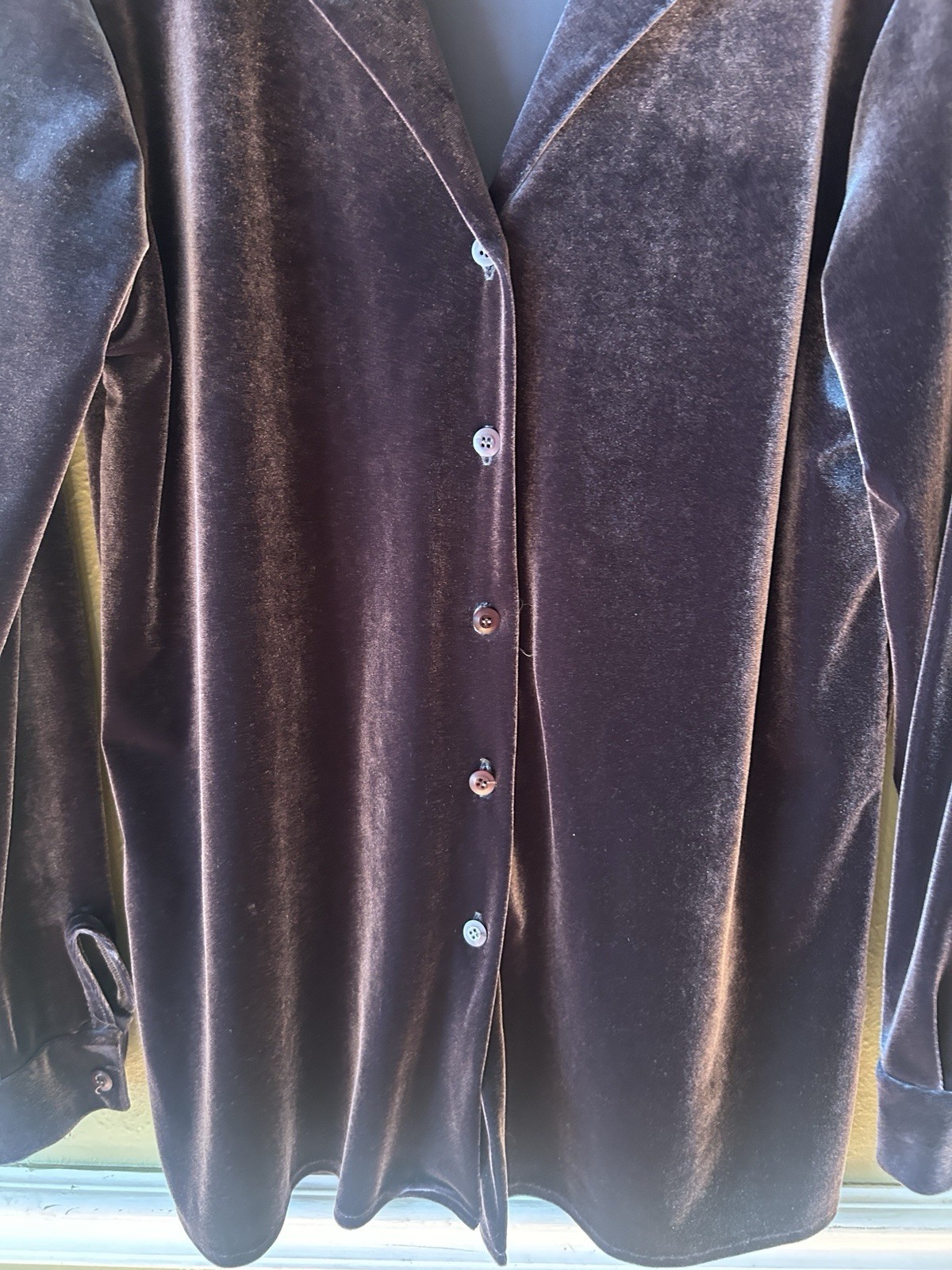 Vintage Whimsigoth 90s Witchy Allison Taylor Women’s Velvet Shirt Jacket Small