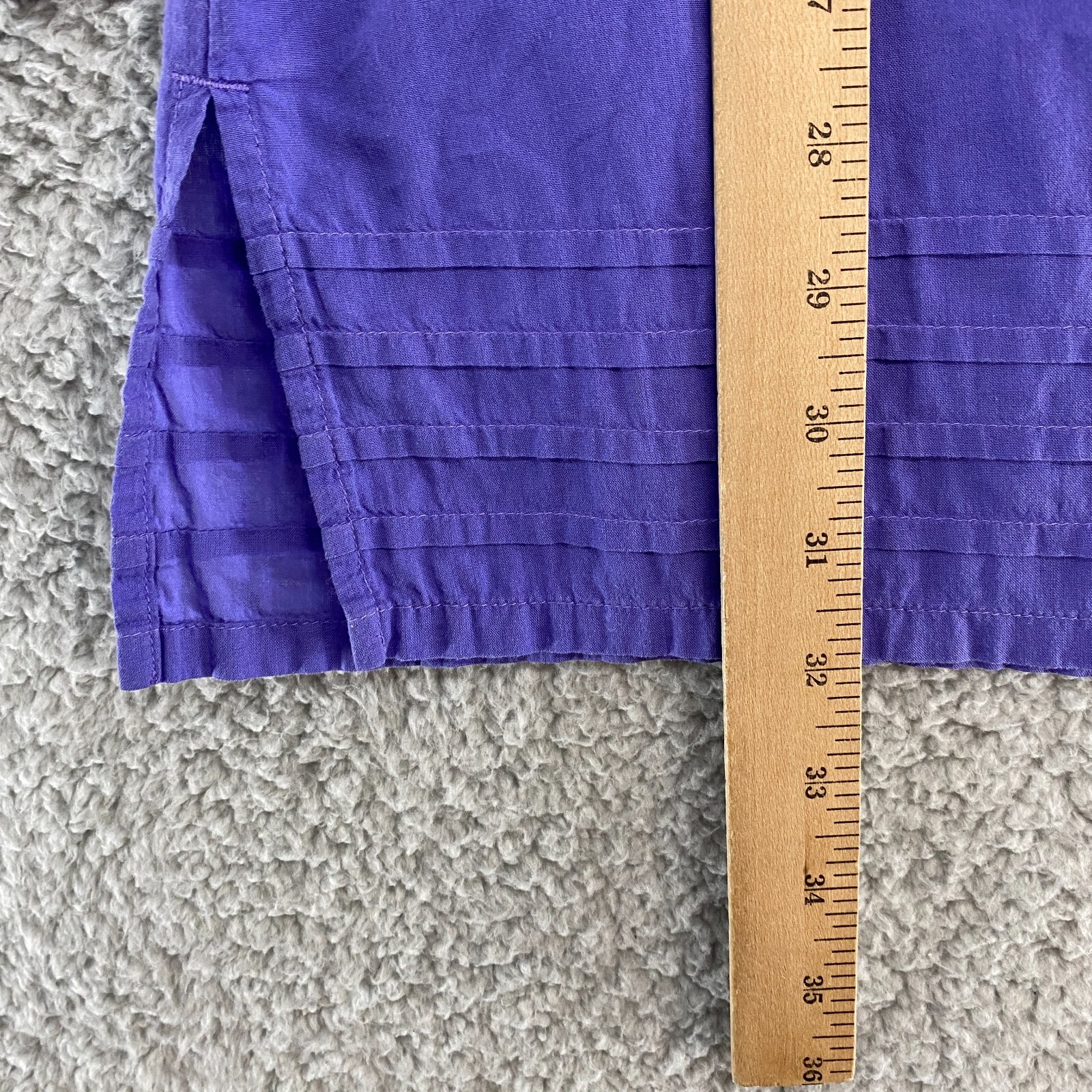 Patagonia Tunic Top Womens 8 Guadalupe Organic Cotton Lawn Purple Popover