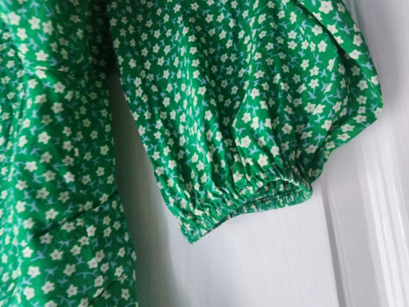 Rixo London Blouse-Boho Green Floral Print Shirt – Quality Fitted Side Zip Shirt