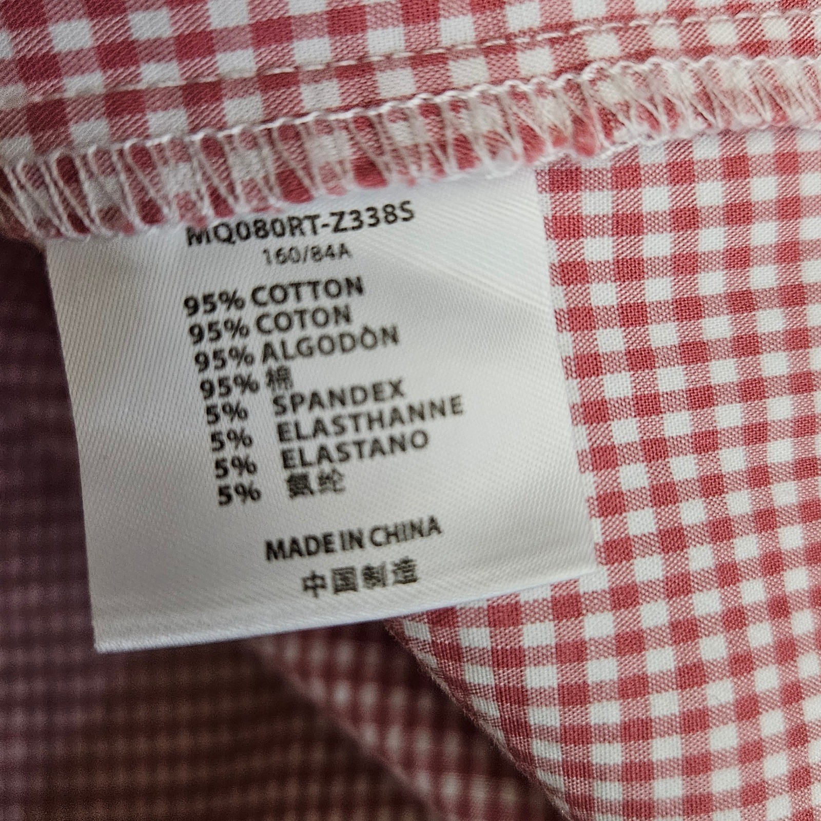 John Galt Brandy Melville Rue Top Red Gingham Short Sleeve Button Down Shirt