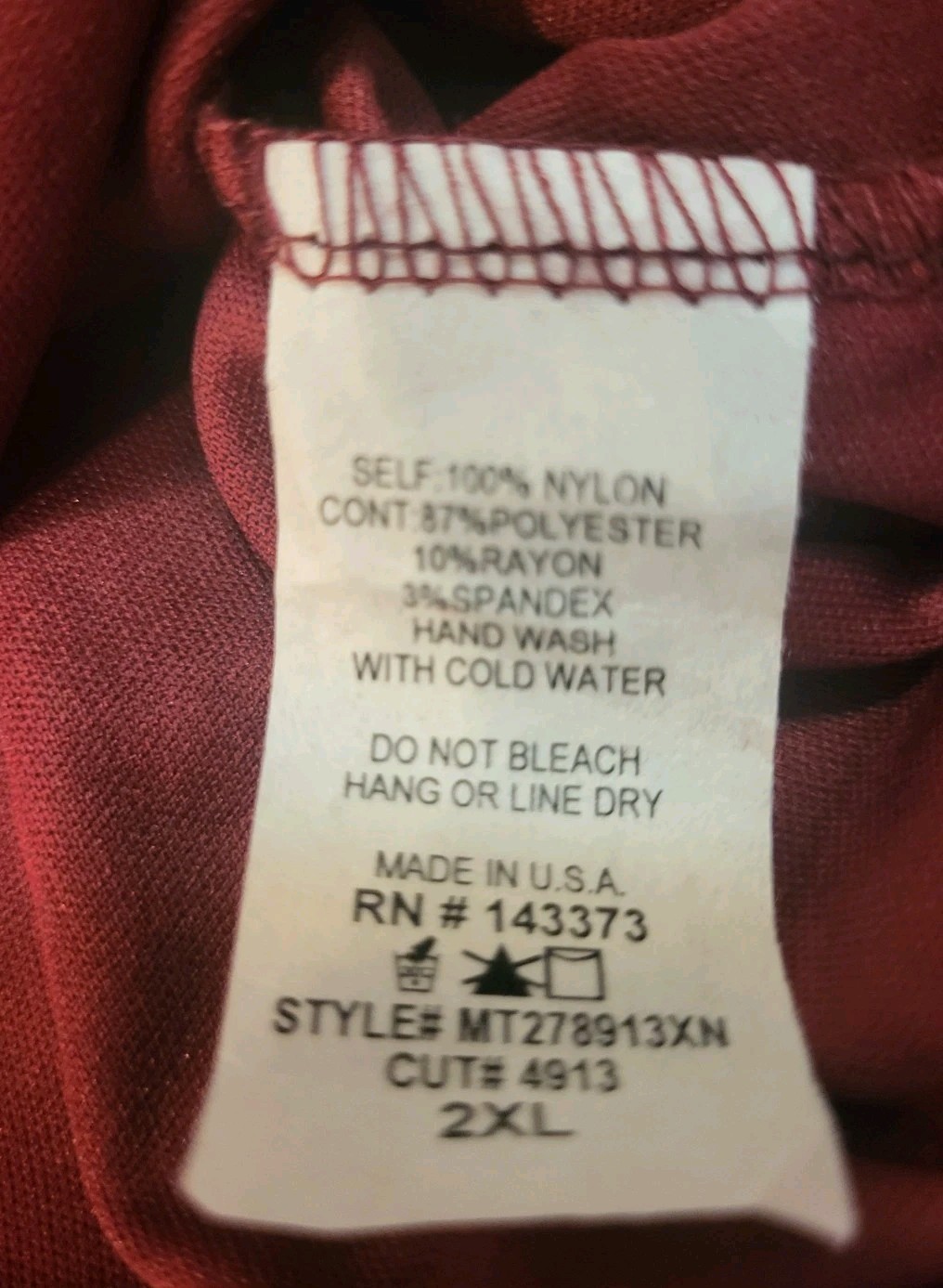 PLUS SIZE WINE RED SZ 2X Sheer Blouse Top Elastic Waist Sleeveless