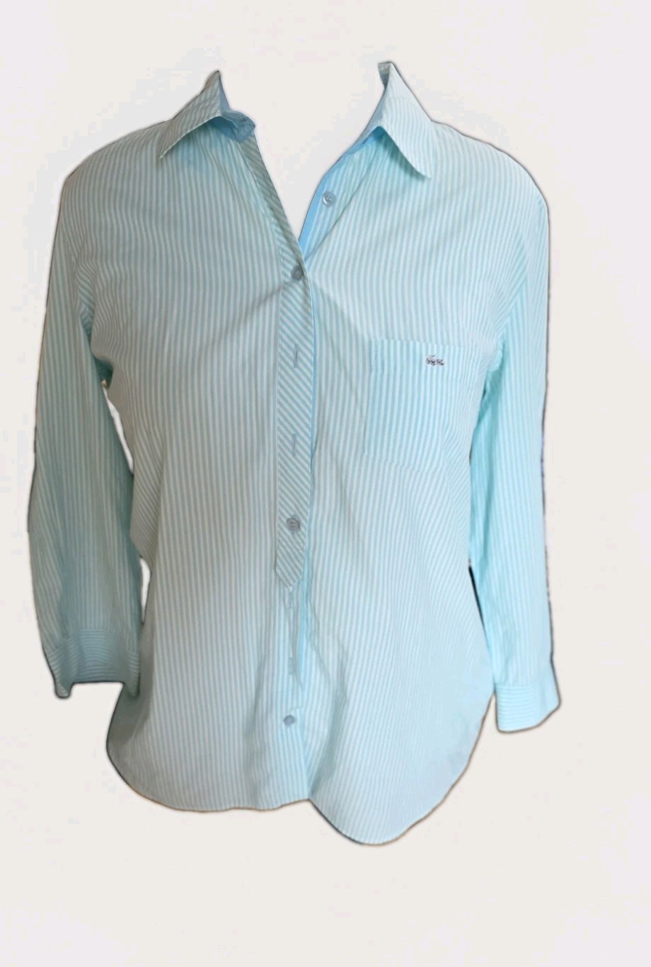 Lacoste Size 46 Women’s Button-down 100%Cotton Shirt