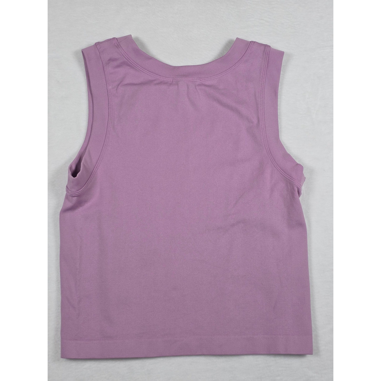 Seamless Tank Top Sleeveless Stretchy One Size Purple Basic Minimalist Lavender