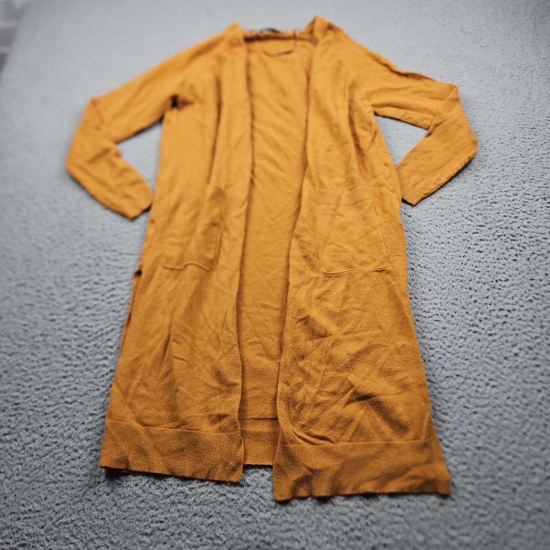 Love Tree Top Womens Large Yellow Long Sleeve Cardigan Boho
