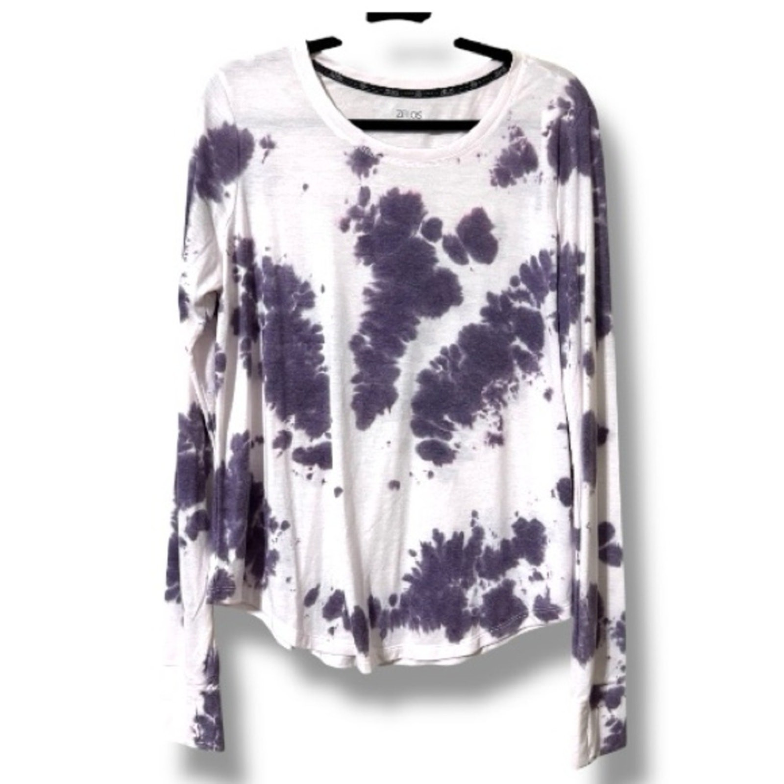 ZELOS size XL tie-dye slim long set-in sleeve shirt activewear casual new