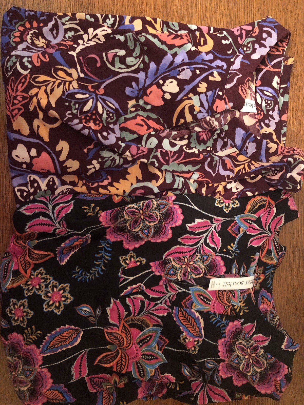2 Dear Scarlett Size Large Women’s Blouses EUC