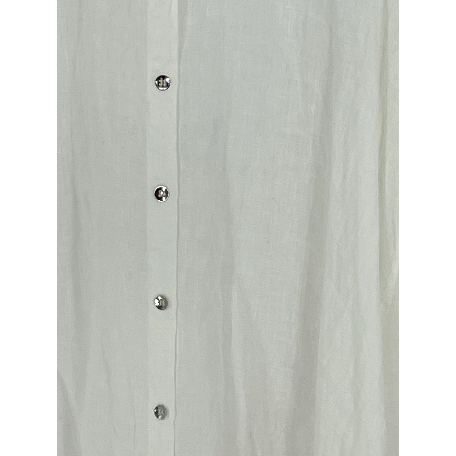 persona by marina rinaldi Women Shirt White Linen Flax 22 Beachy Cover Up Gauzy