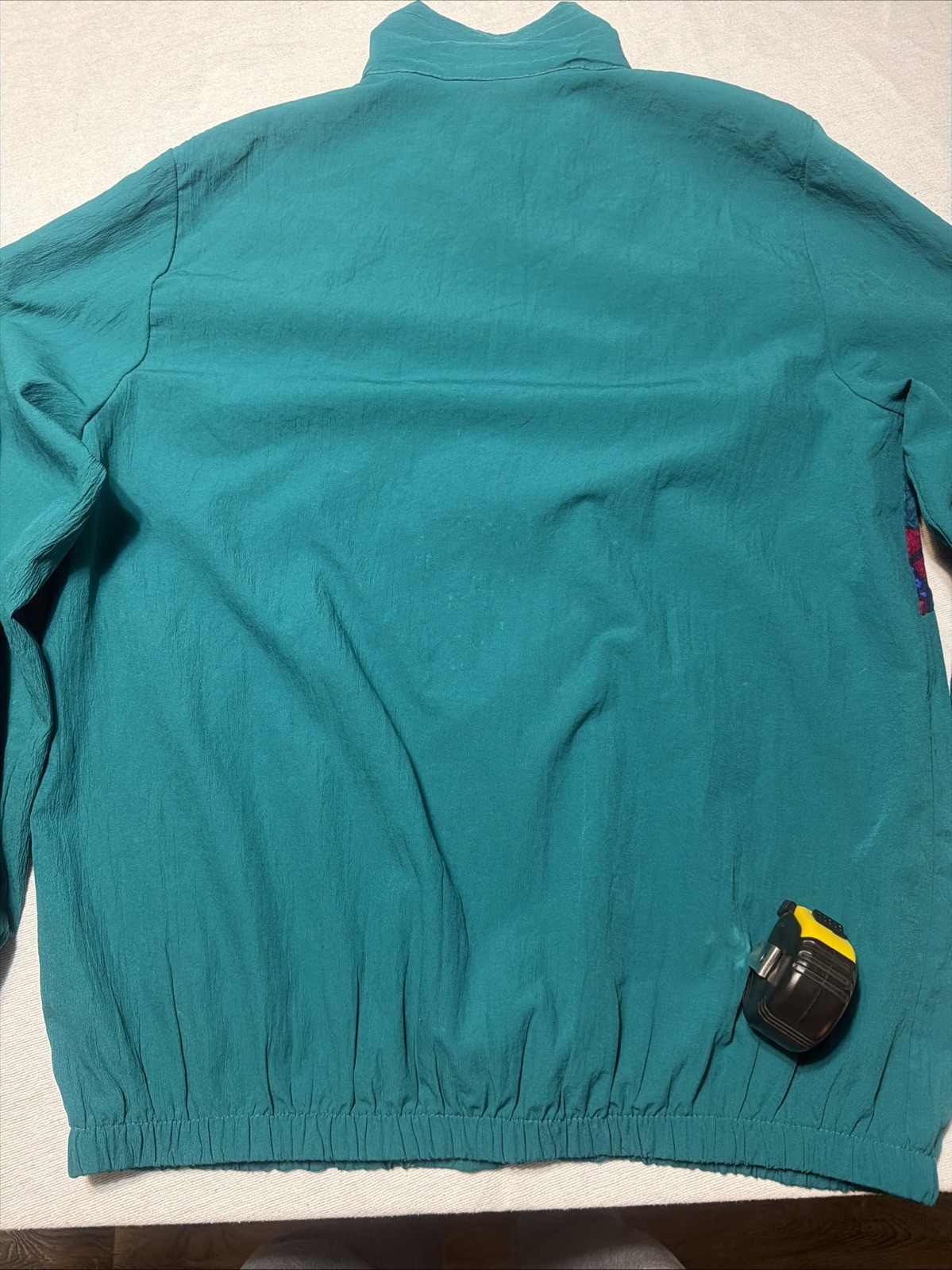 Vintage Blair Boutique Windbreaker Women’s L Zip Teal Graphic 1990s No Size Tag