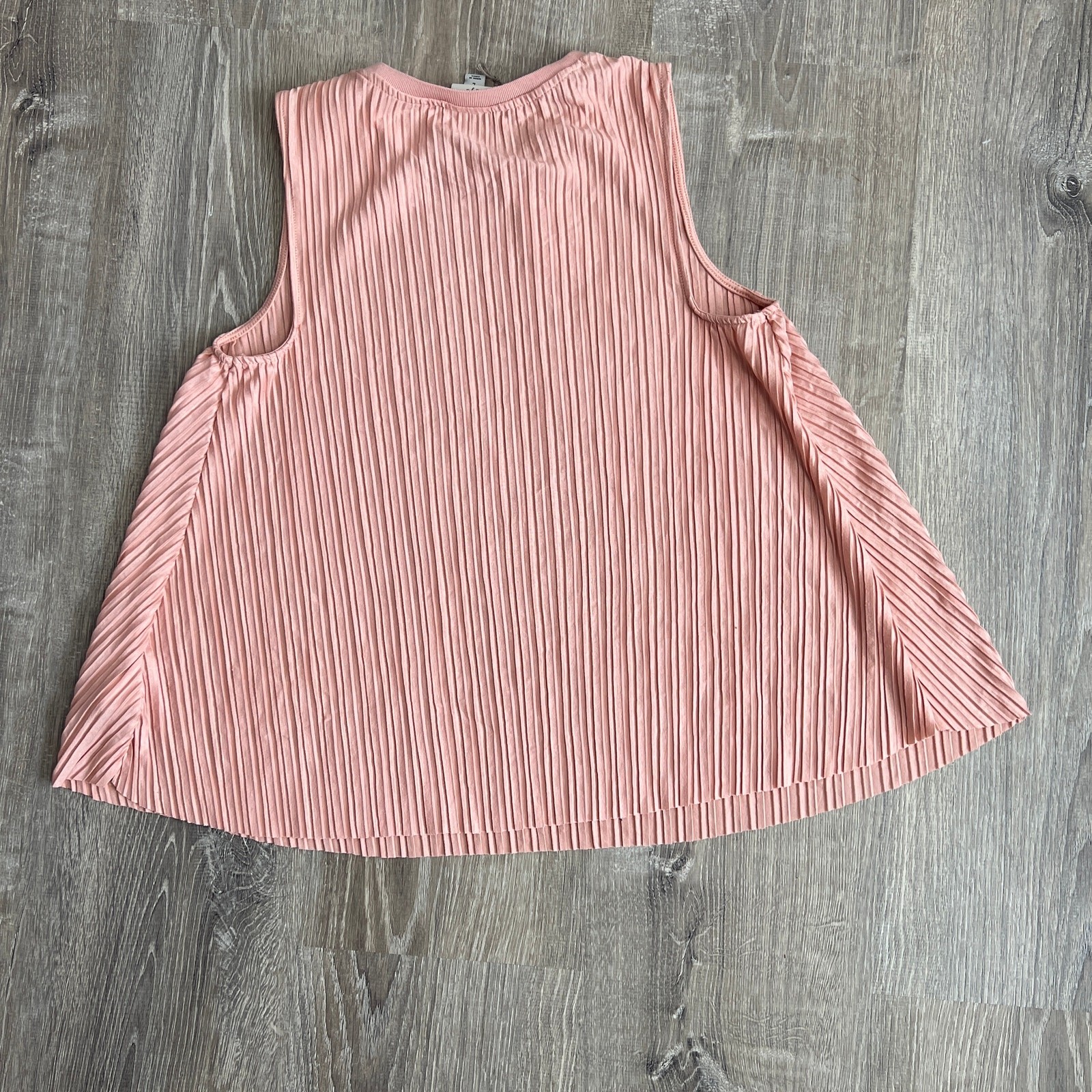 A New Day Women’s Light Pink Plisse Wide Strap Swing Tank Top – Size Large – NWT