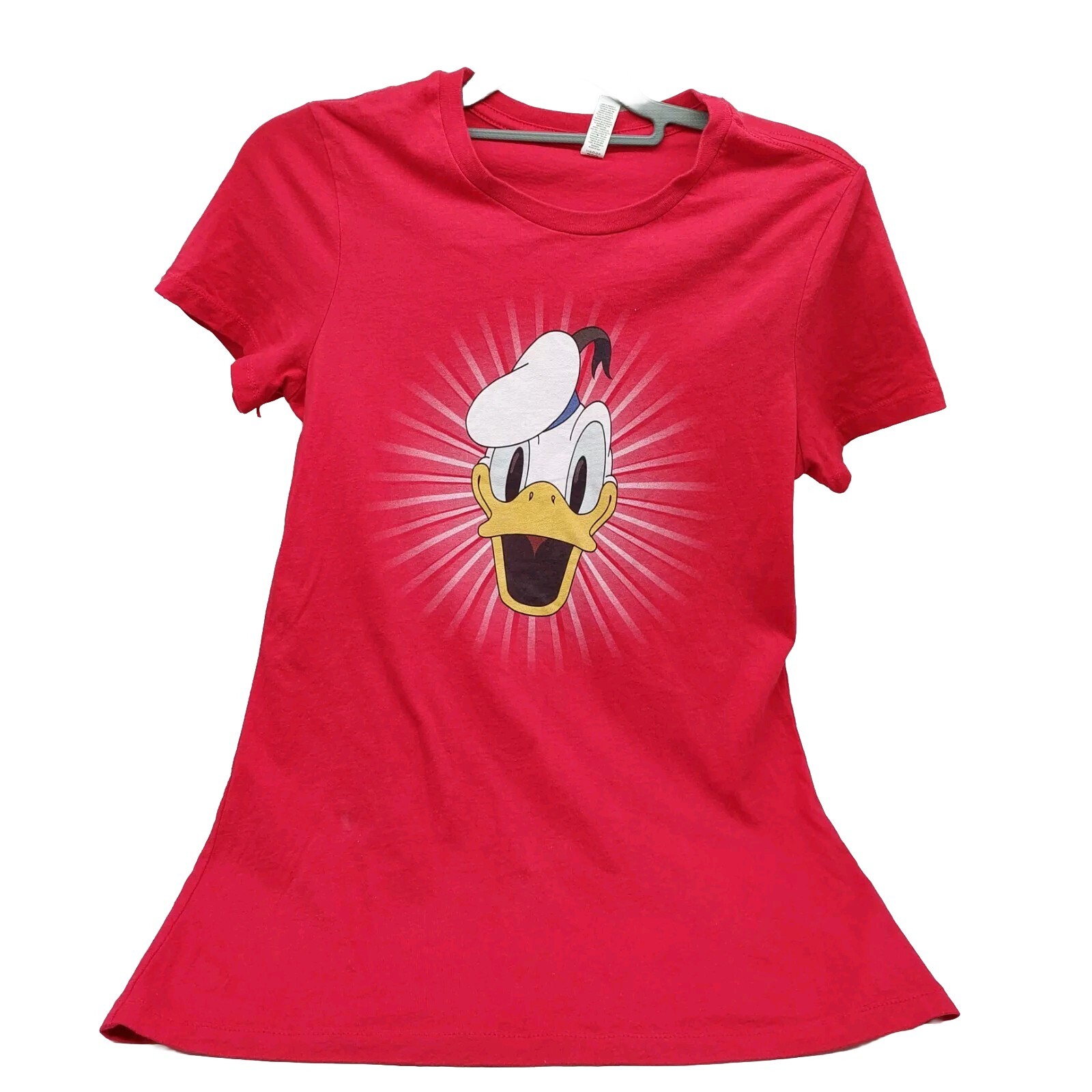 Disney Donald Duck Red T-shirt Size XL Bella Canvas Length 27″