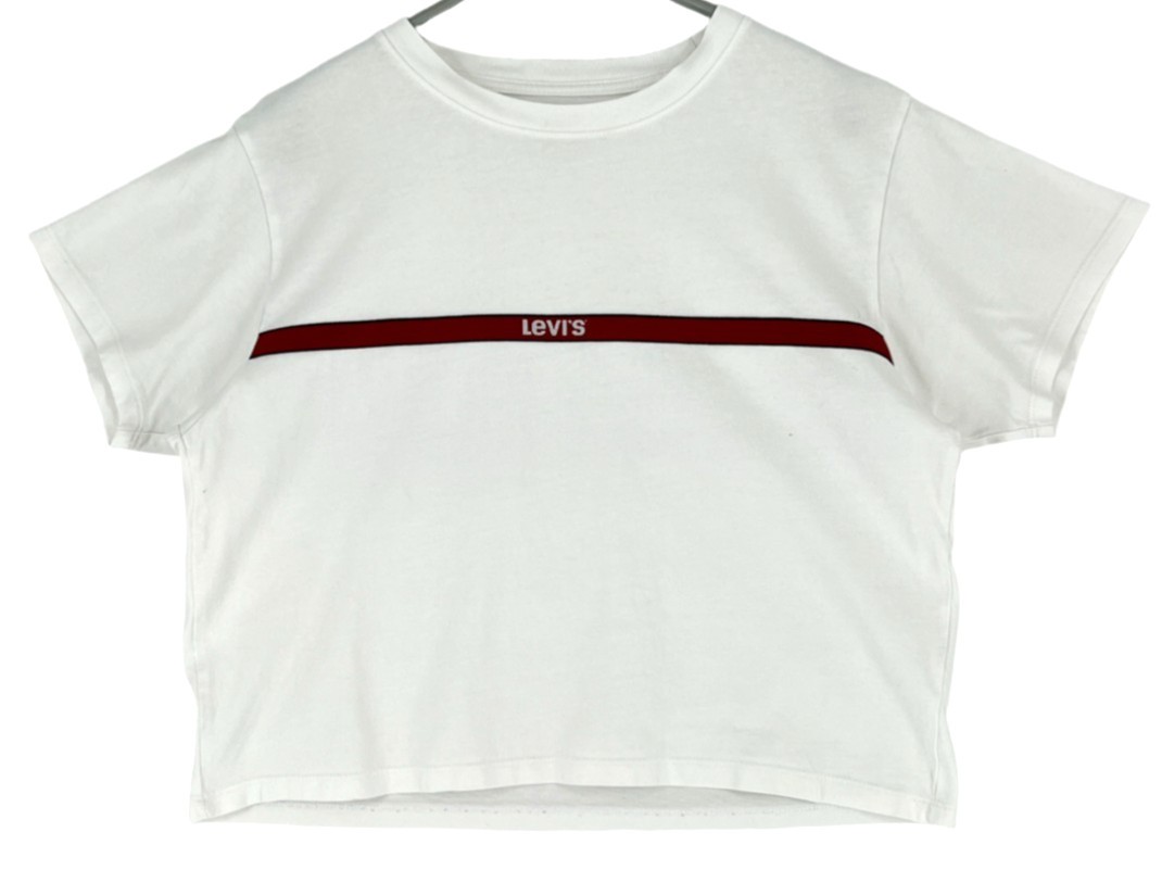 Levi’s Damen Kurzarm Rundhals T-Shirt Regular Weiß XS Baumwolle