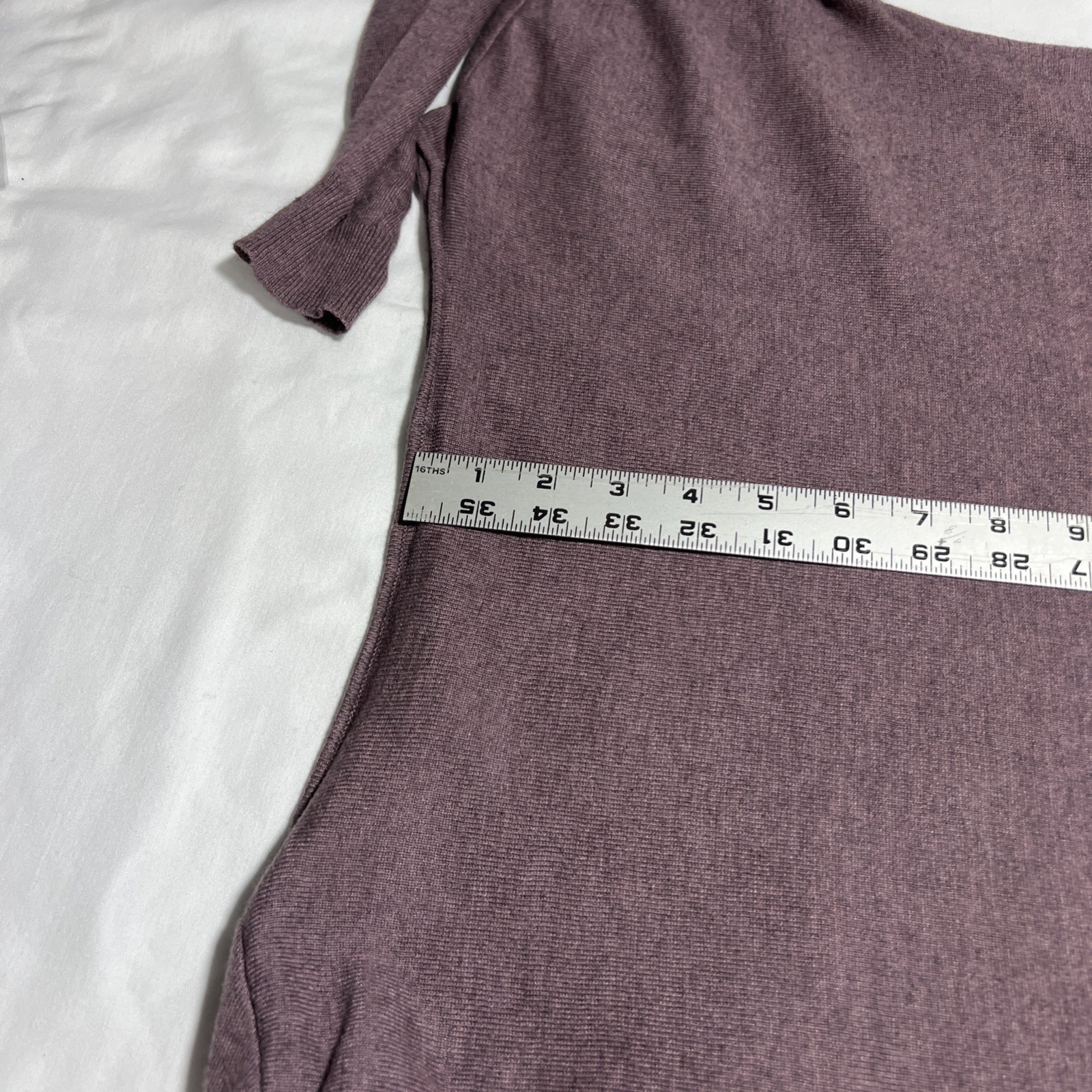 Lilla P Women’s Cowl Neck Mauve Cotton Modal Cashmere Long Sleeve Top Sz Small