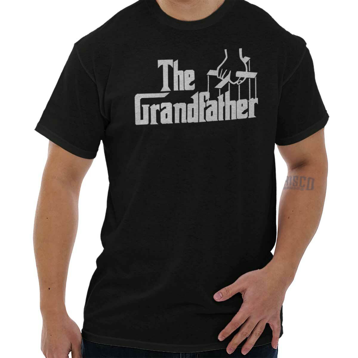 Grandfather Funny Grandpa Birthday Gift Idea Mens Casual Crewneck T Shirts Tees