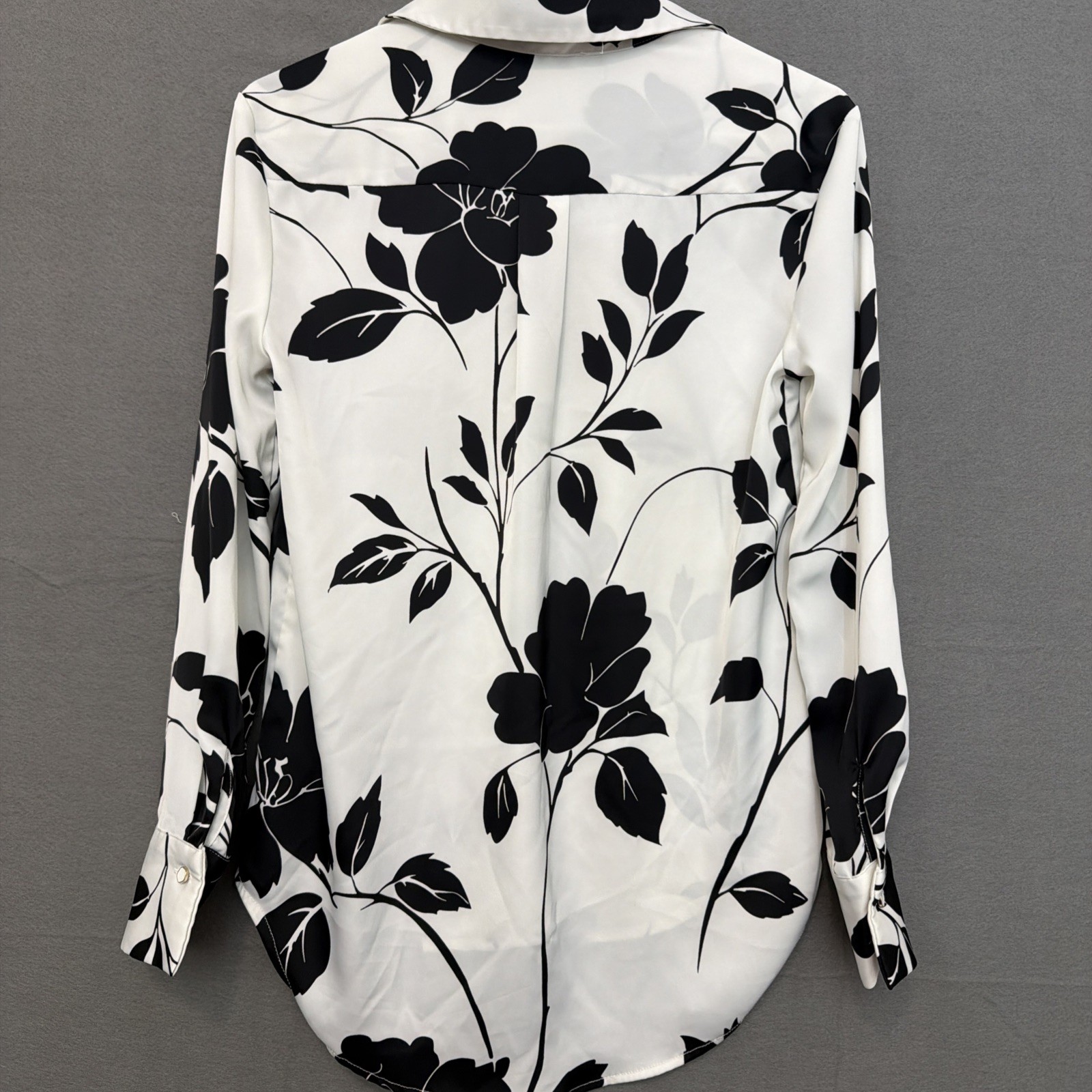 Rachel Zoe Satin blouse Sz Xs floral Beautiful Shirt Career Office ,Boho Chic