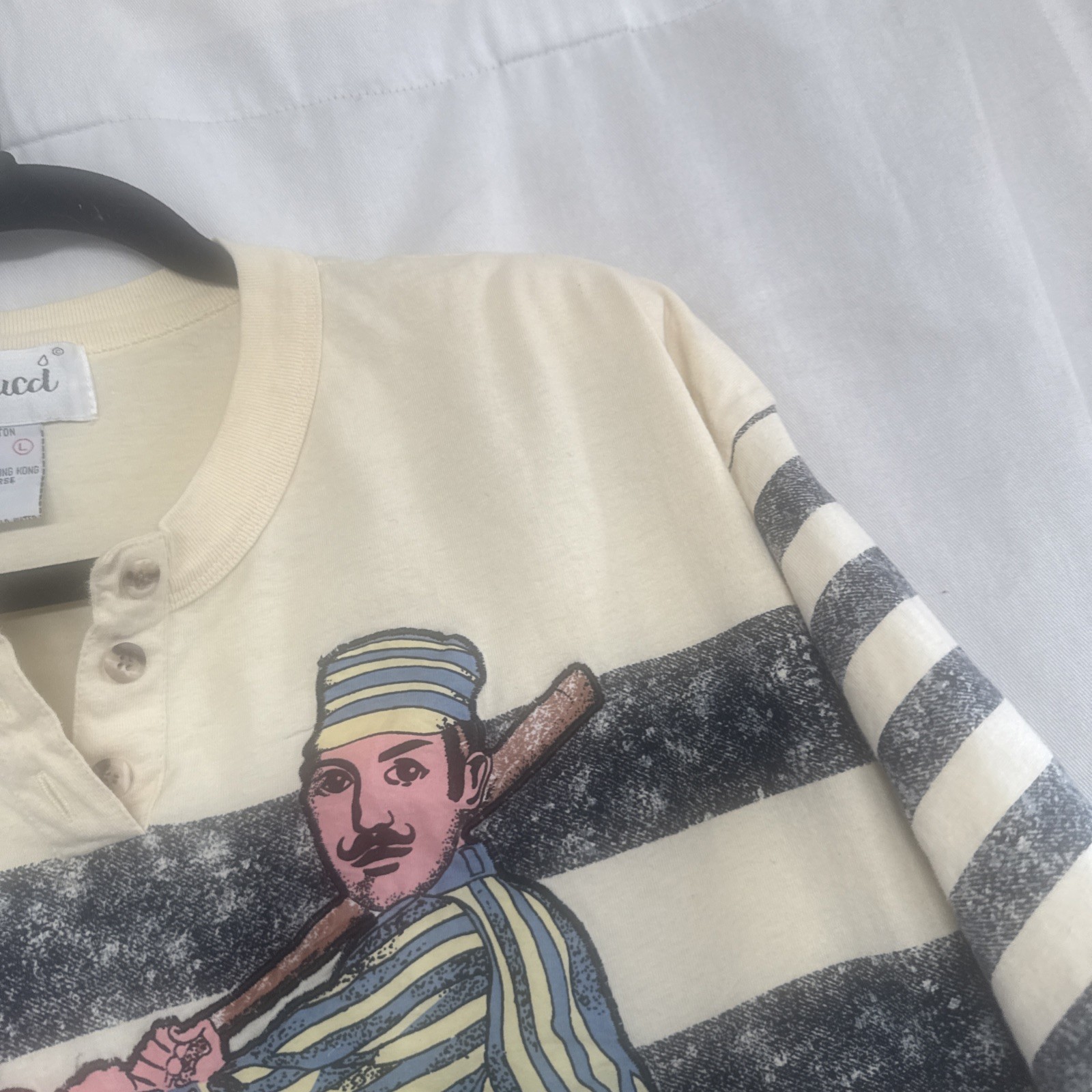 Carducci VTG Ladies Baseball Themed Top Sz Large￼