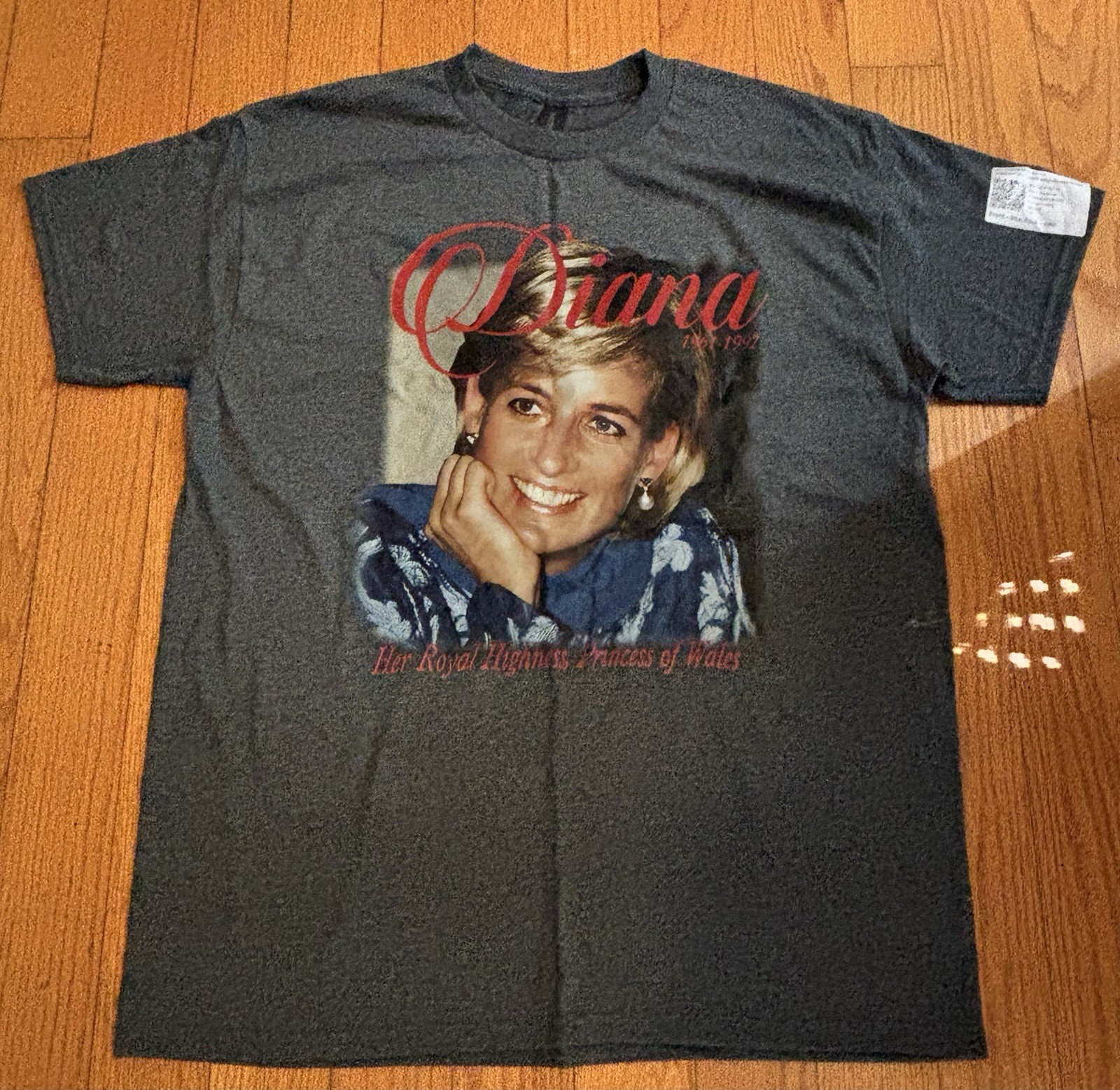 Princess Diana Queen of People’s Hearts Double-Sided Graphic T-Shirt Large[A]