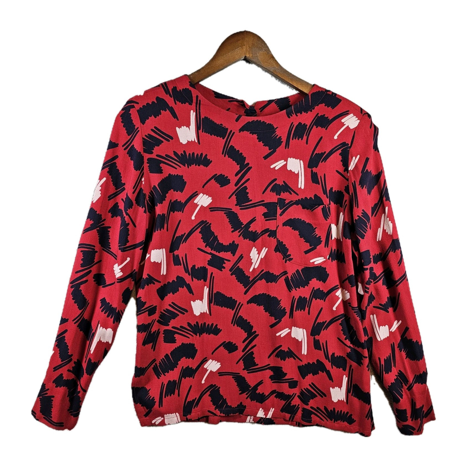 Pendleton Country Sophisticates VTG Top USA Abstract Red (See Desc. for Size)