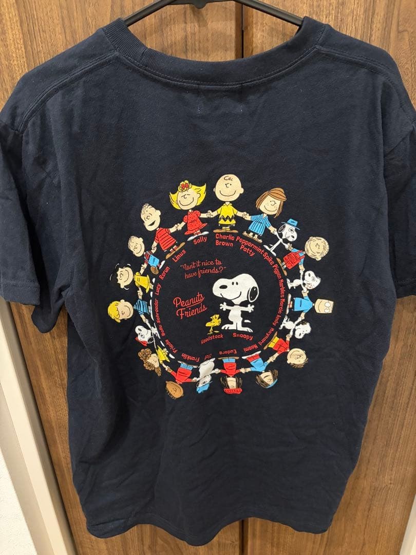 Peanuts Snoopy T-shirt Disney Cartoon Logo S Near Mint Unused